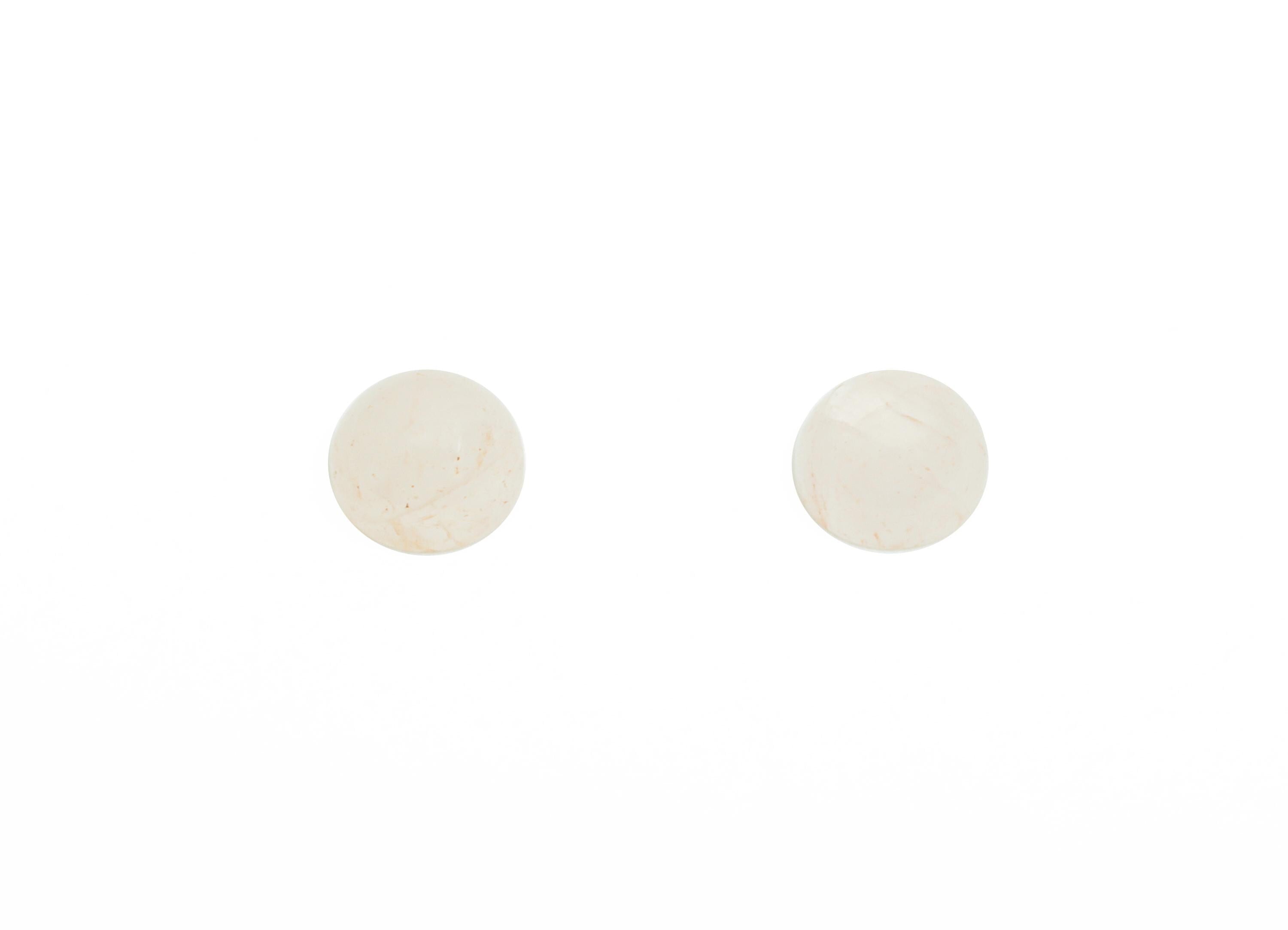 4mm Powder Crystal Cabochon - Round Bezel Setting Stone for Pendant Jewelry - Polished Cabochon for Ring - Healing Natural Gemstone - NS2948 - DOMEDBAZAAR