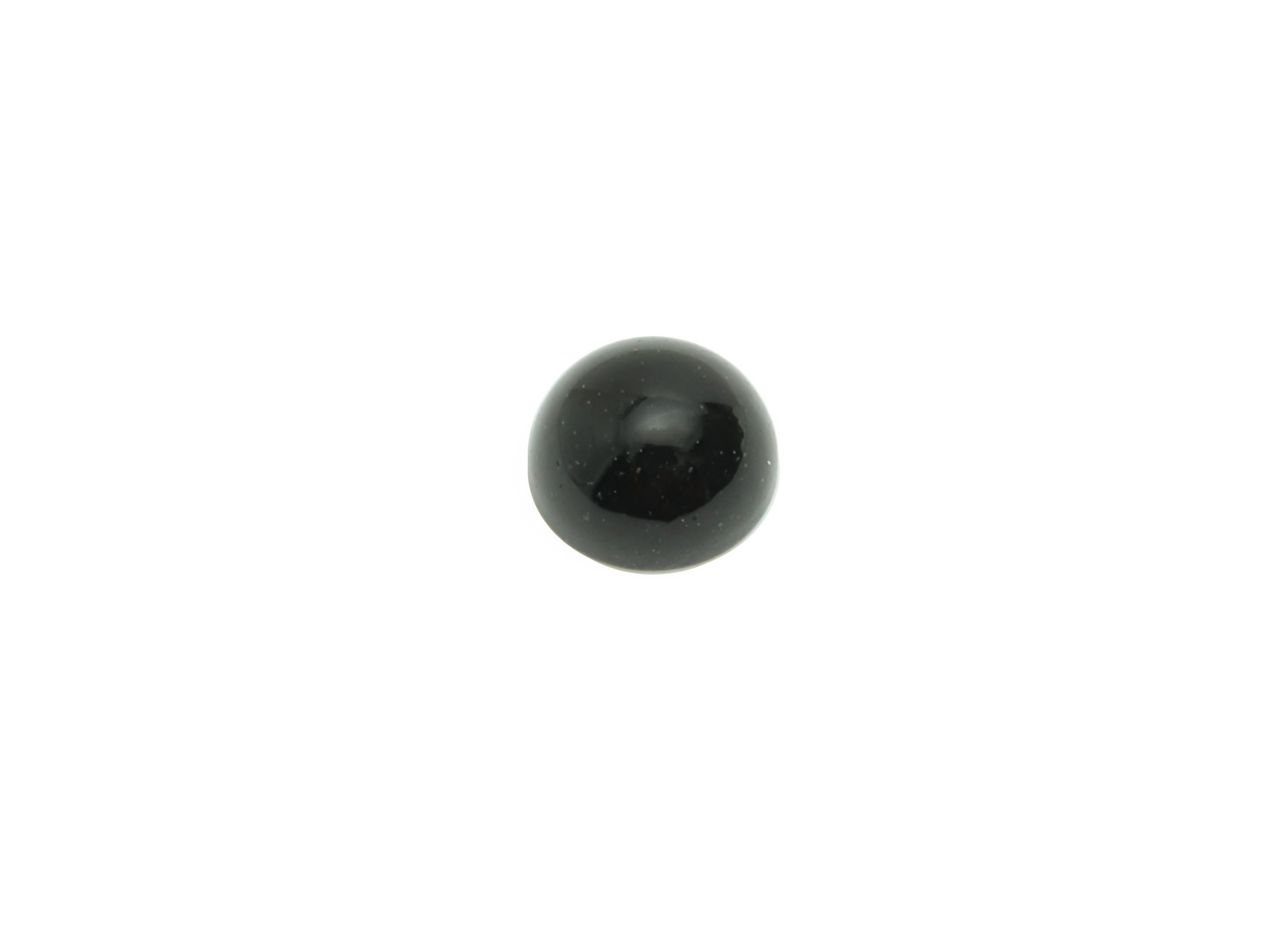 4mm Black Onyx Cabochon - Round Bezel Setting Stone for Pendant Jewelry - Polished Cabochon for Ring - Healing Natural Gemstone - NS2947 - DOMEDBAZAAR