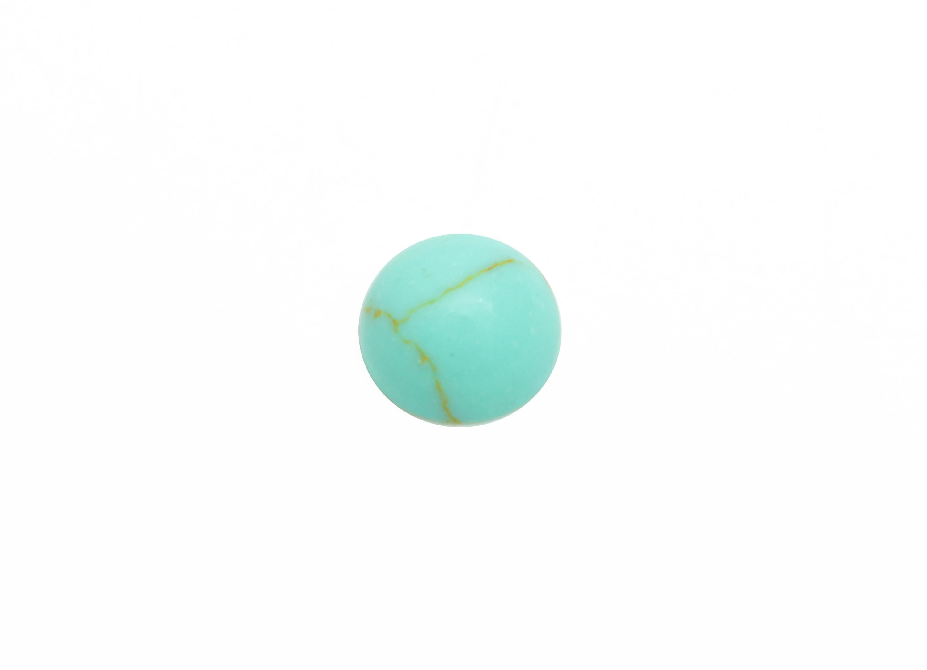 4mm Turquoise Cabochon - Round Bezel Setting Stone for Pendant Jewelry - Polished Turquoise Cabochon for Ring - Healing Gemstone - NS2945 - DOMEDBAZAAR