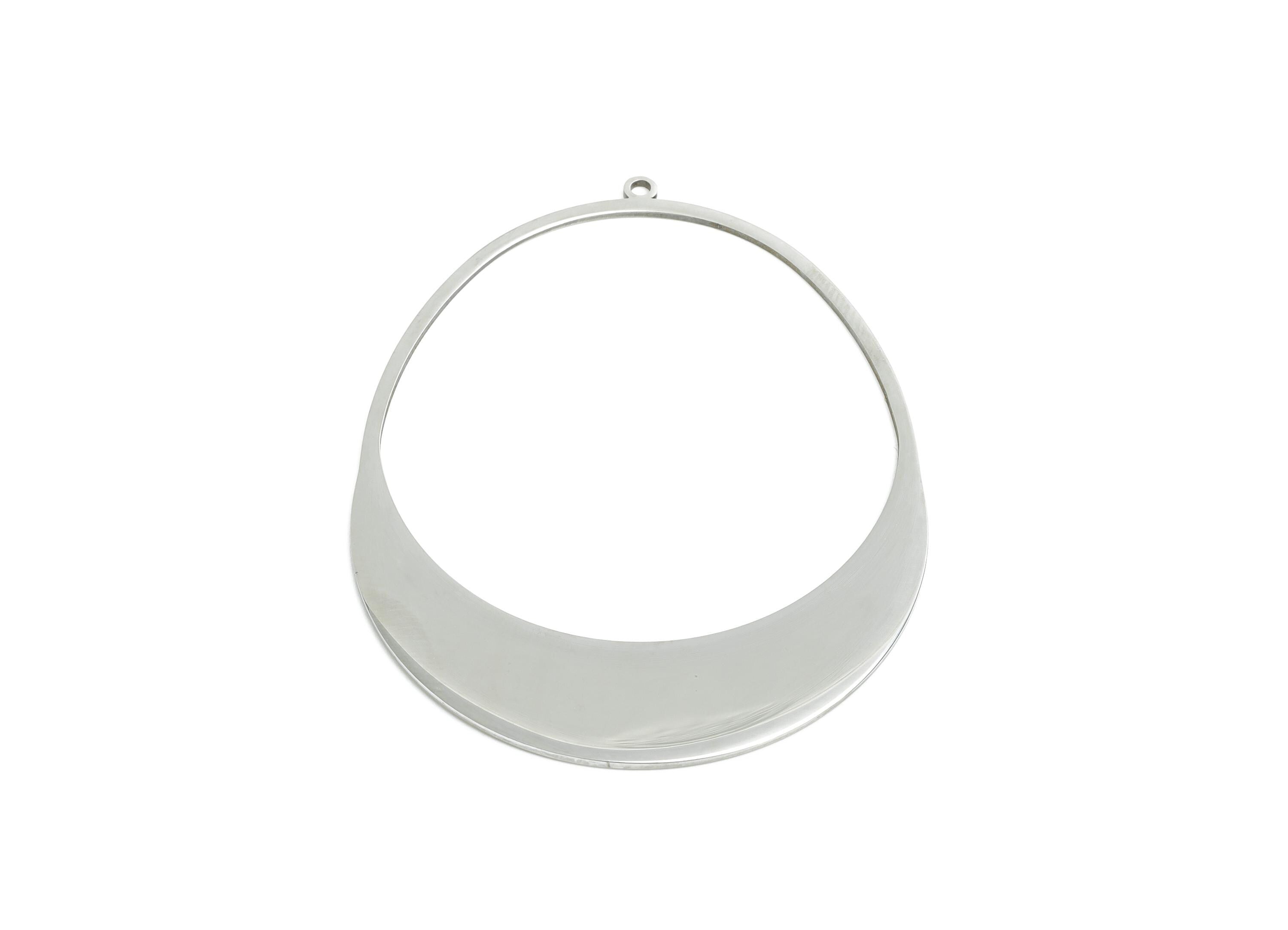 Stainless Steel Teardrop Pendant - DIY Unique Drop Pendant - DIY Jewelry Making Supplies - Steel Earring Findings - 53x41x0.98mm - SS2337 - DOMEDBAZAAR