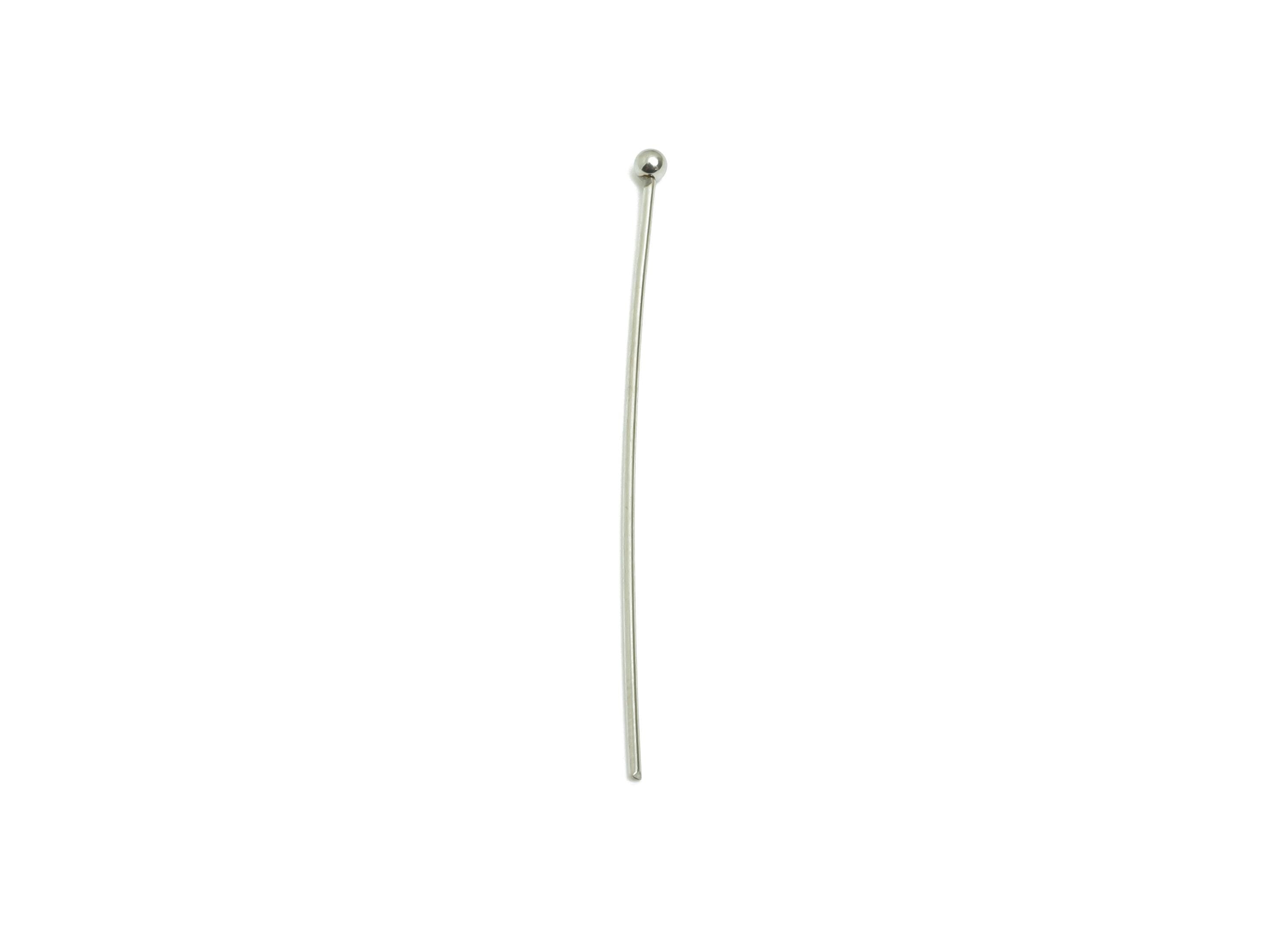 0.7*40mm Steel Ball Head Pin - Beading Wire for Jewelry - Ball Head Pins for Jewelry Making - Crafting Headpins for Beaded Jewelry-SS2132-40