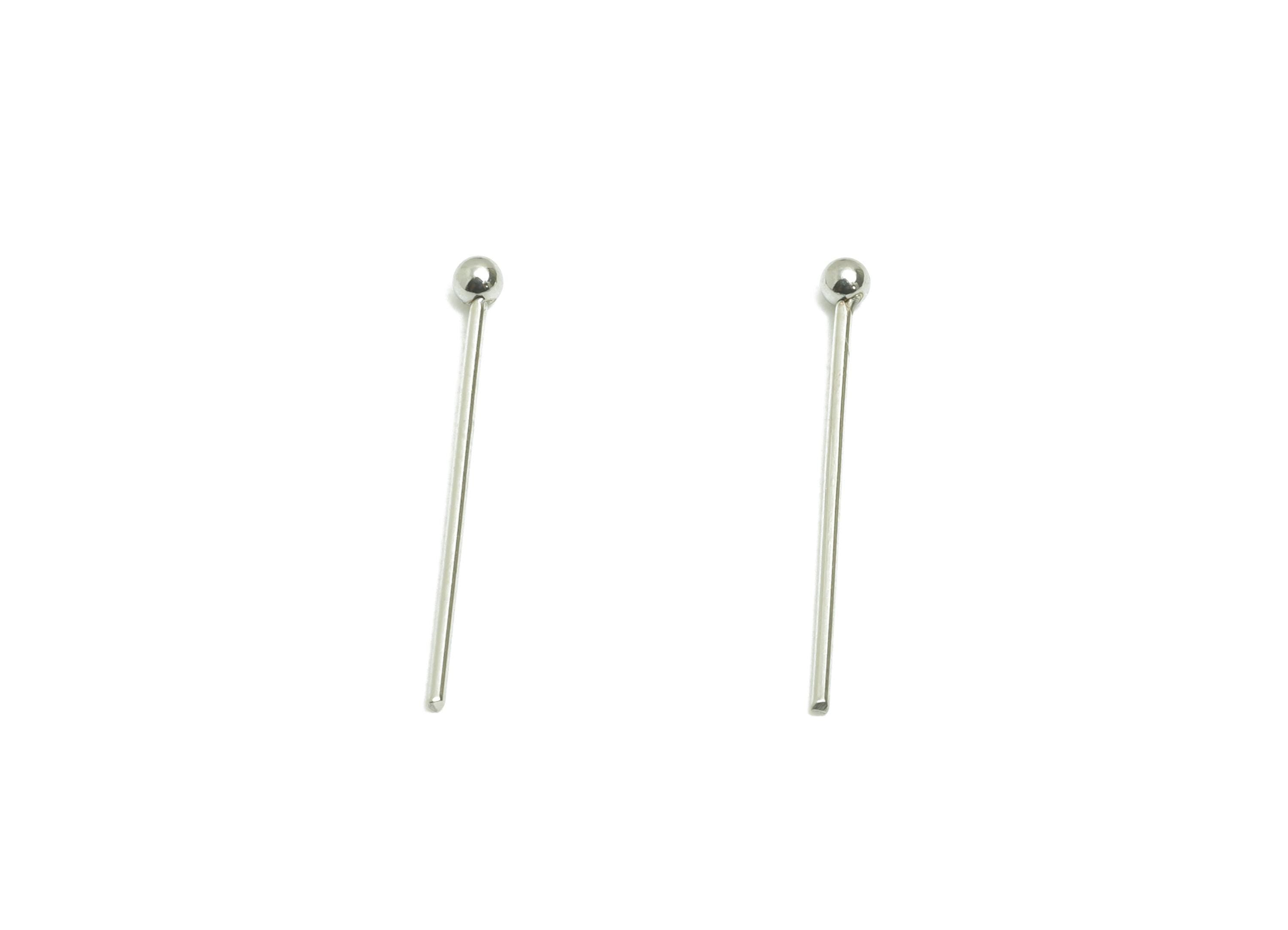 0.7*22mm Steel Ball Head Pin - Beading Wire for Jewelry - Ball Head Pins for Jewelry Making - Crafting Headpins for Beaded Jewelry-SS2132-22