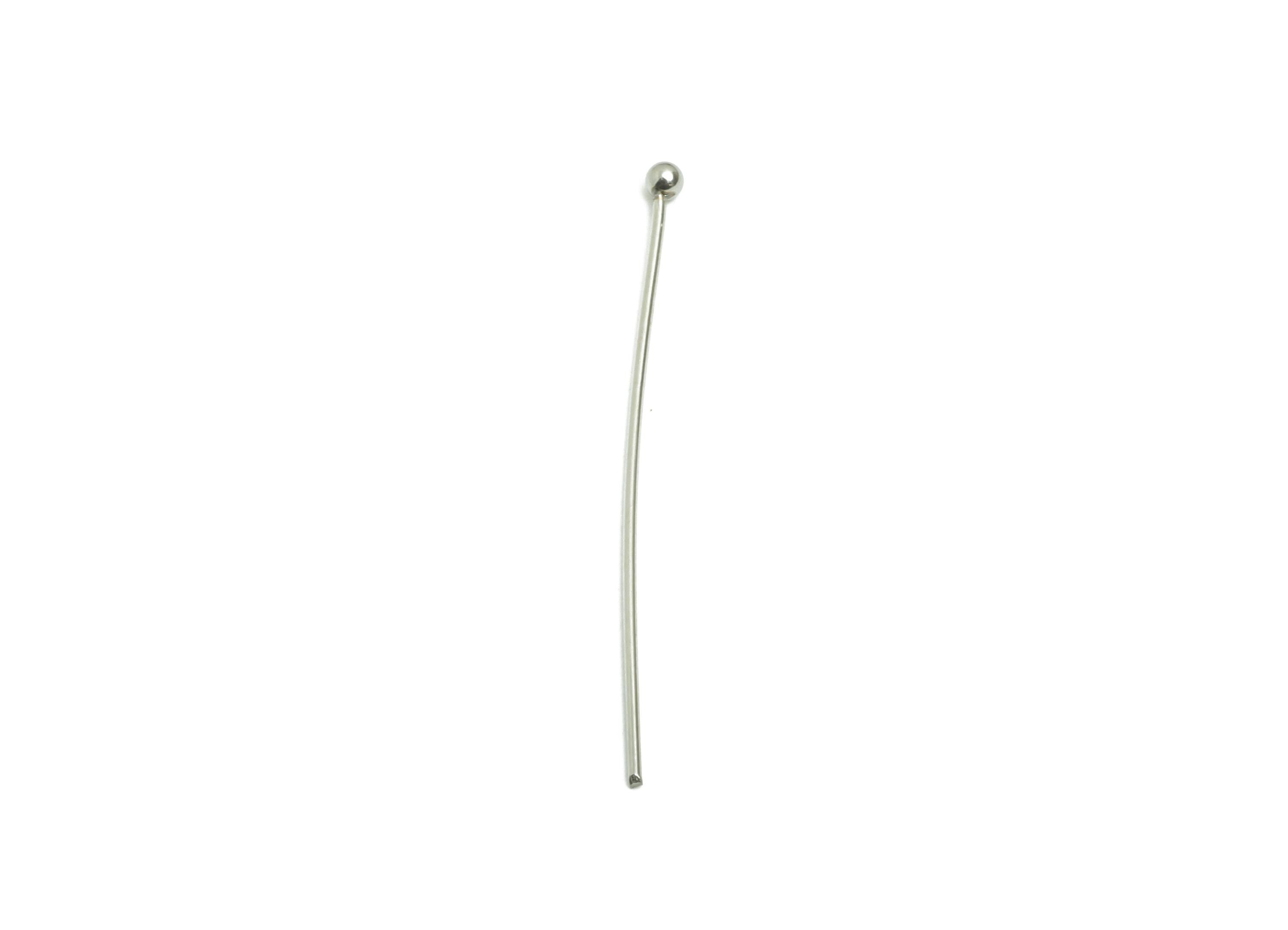 0.7*35mm Steel Ball Head Pin - Beading Wire for Jewelry - Ball Head Pins for Jewelry Making - Crafting Headpins for Beaded Jewelry-SS2132-35