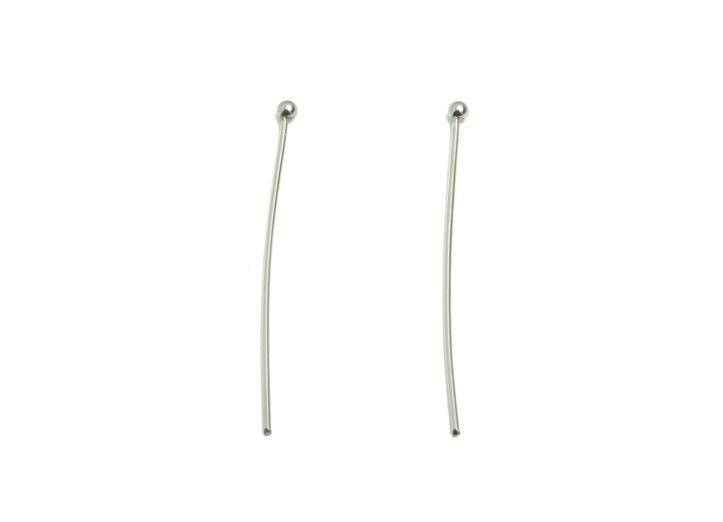 0.7*35mm Steel Ball Head Pin - Beading Wire for Jewelry - Ball Head Pins for Jewelry Making - Crafting Headpins for Beaded Jewelry-SS2132-35