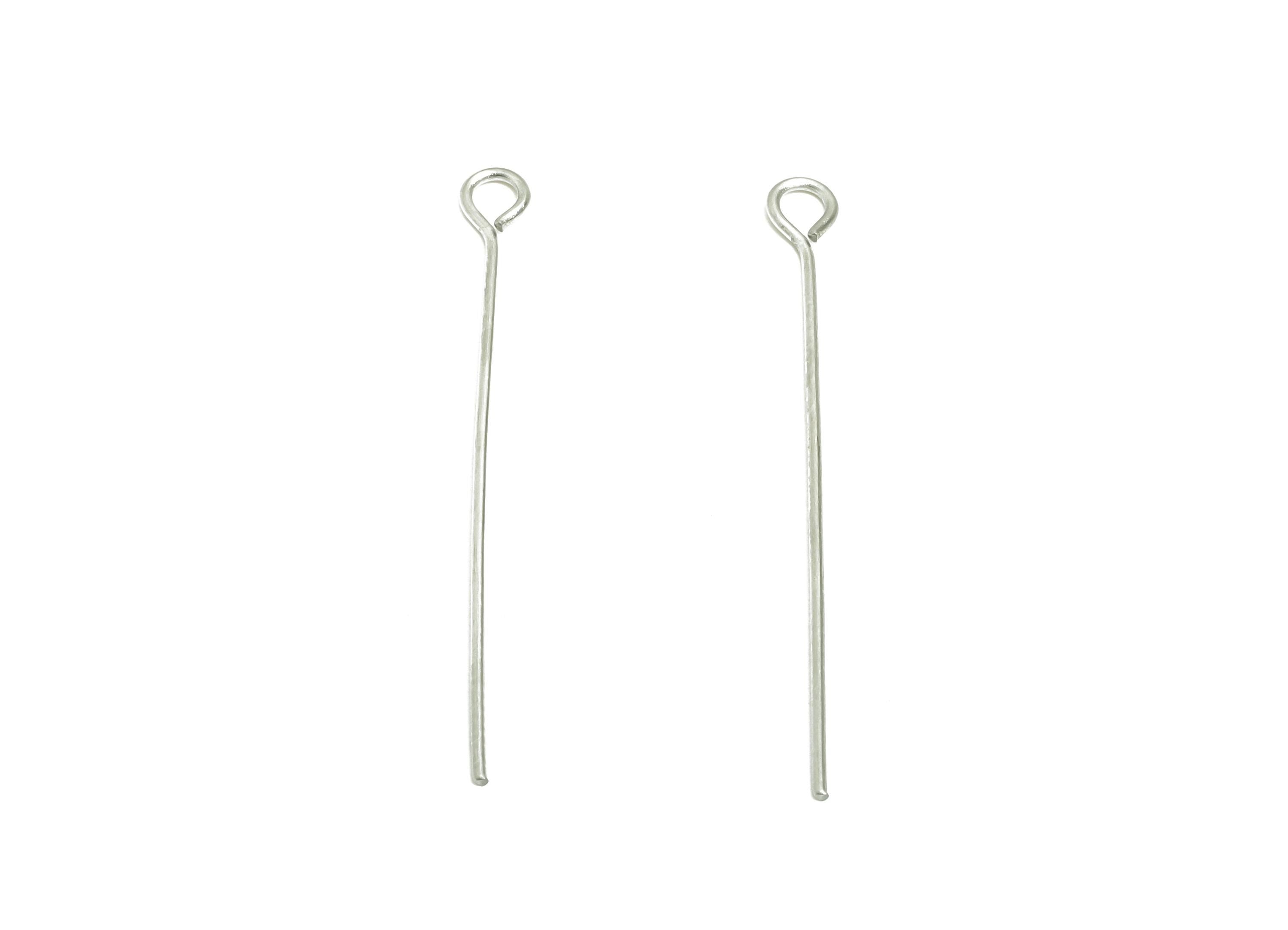 0.7*35mm Steel Eye Pin - Beading Eye Pins for Jewelry - Bulk Eye Pins for Beading Jewelry - Crafting Headpins for Beaded Jewelry - SS2131-35