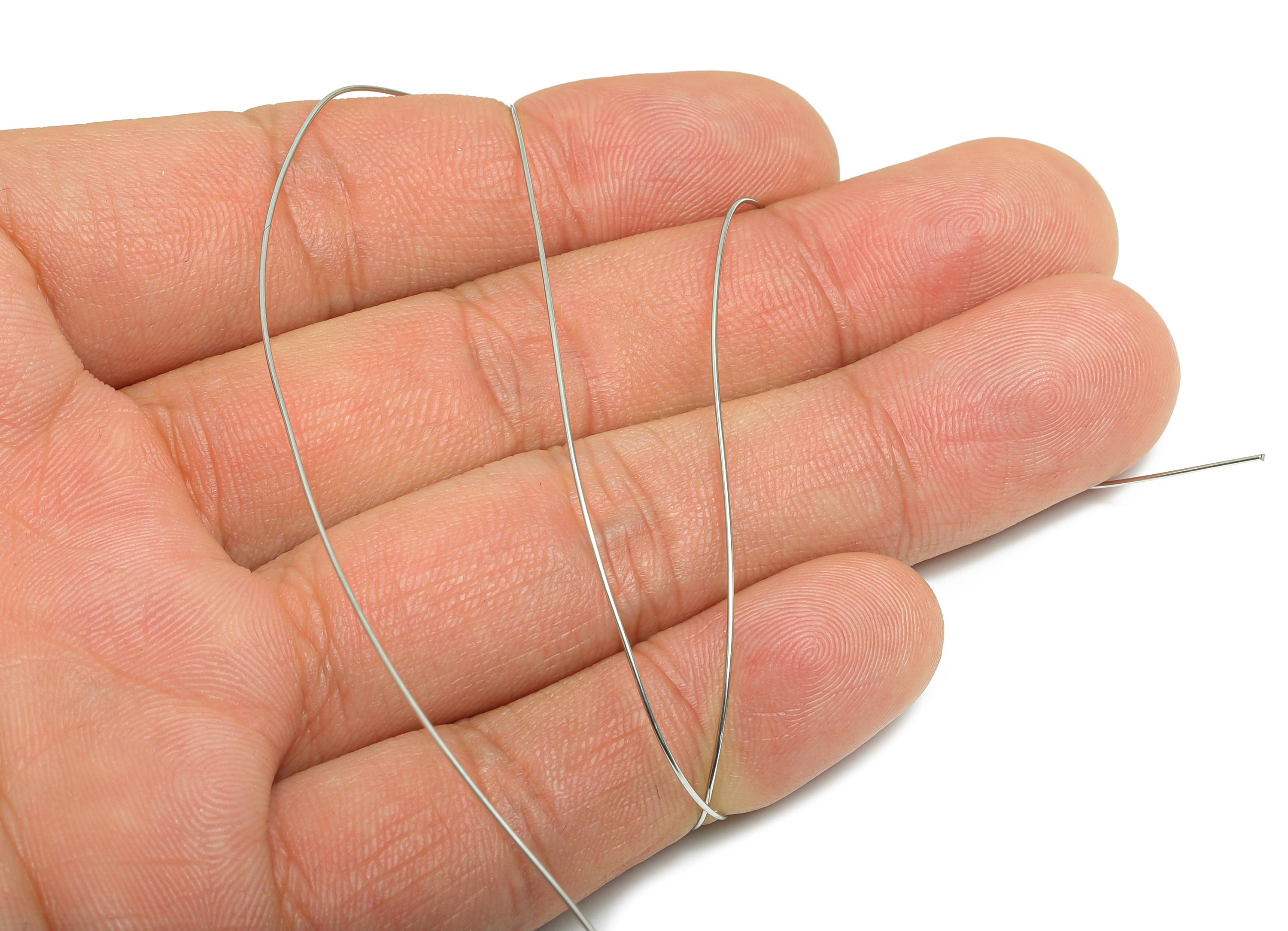 0.5mm/2m/Bag Steel Wire - Silver Color Wire for Jewelry Making - Beading Wire for Handmade Jewelry - Metal Craft Wire for Jewelry - SS2209-5