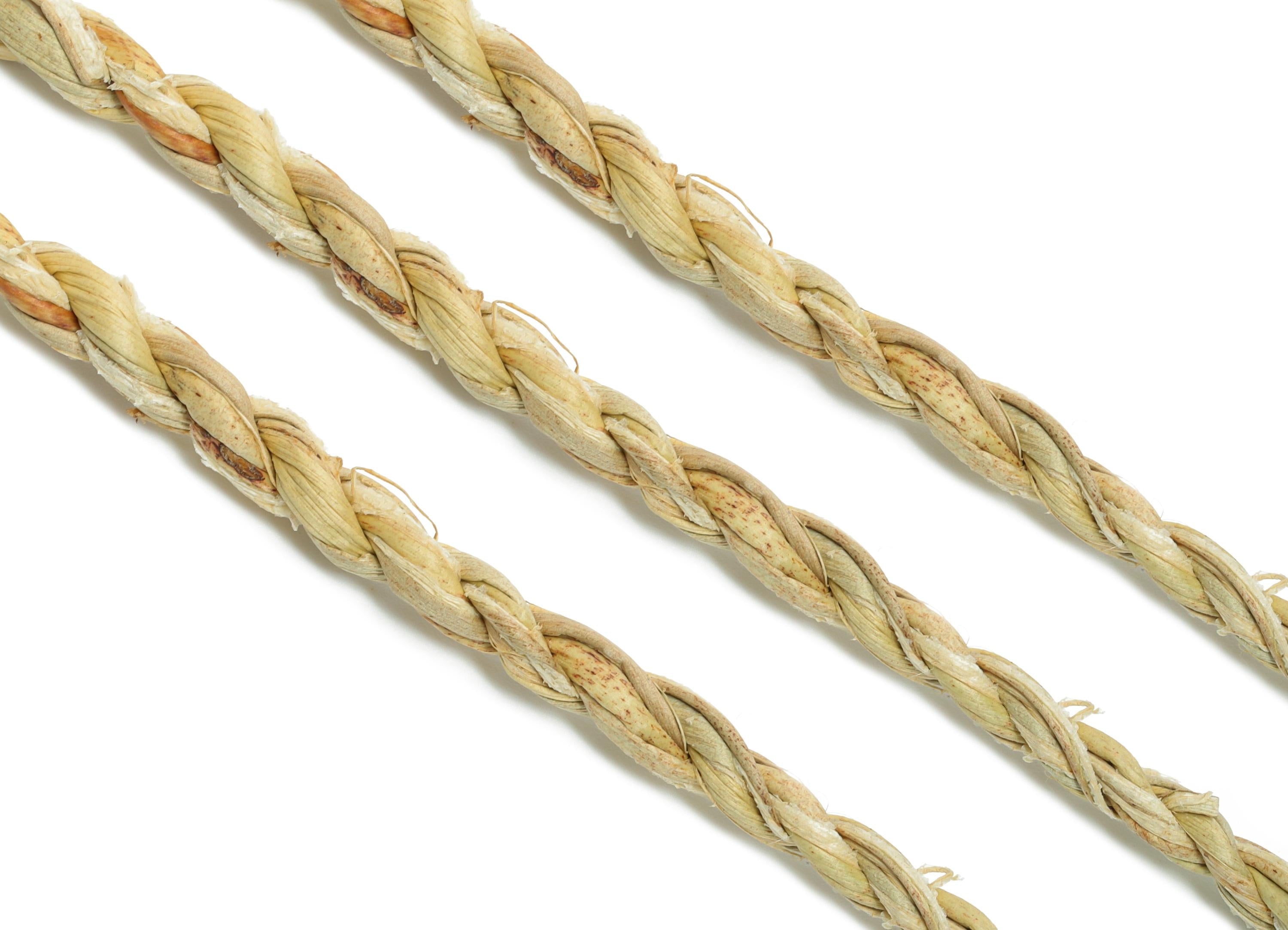 Natural Water Hyacinth Rope - 10yard/roll Twisted Rope from Thailand - Handmade Rope for Decoration - Rustic Twine for DIY Crafts - HM1067 - DOMEDBAZAAR