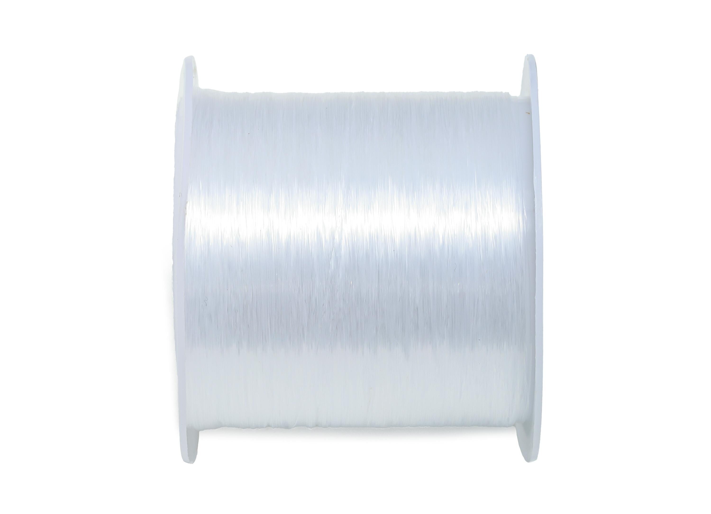 0.2mm Clear Beading Thread - Fishing Line Cord for Crafts 100m/Roll - Clear Bead String Jewelry Making - Plastic Crystal Beading - TH1099