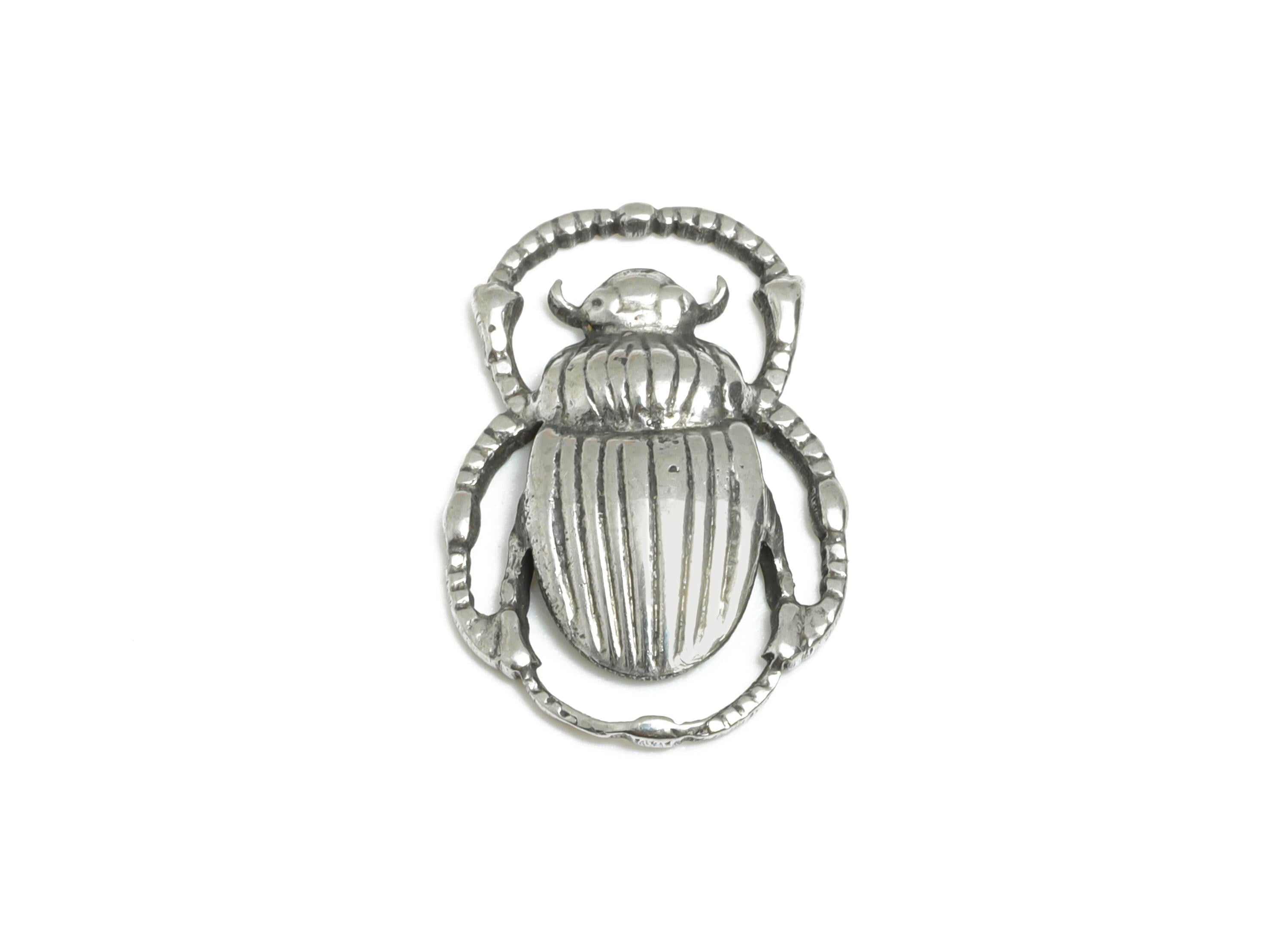 Egyptian Scarab Charm - Steel Scarab Beetle Charm - Sacred Beetle Amulet Charm For DIY Making - Stainless Steel - 17x11x2.09mm - SS2120 - DOMEDBAZAAR