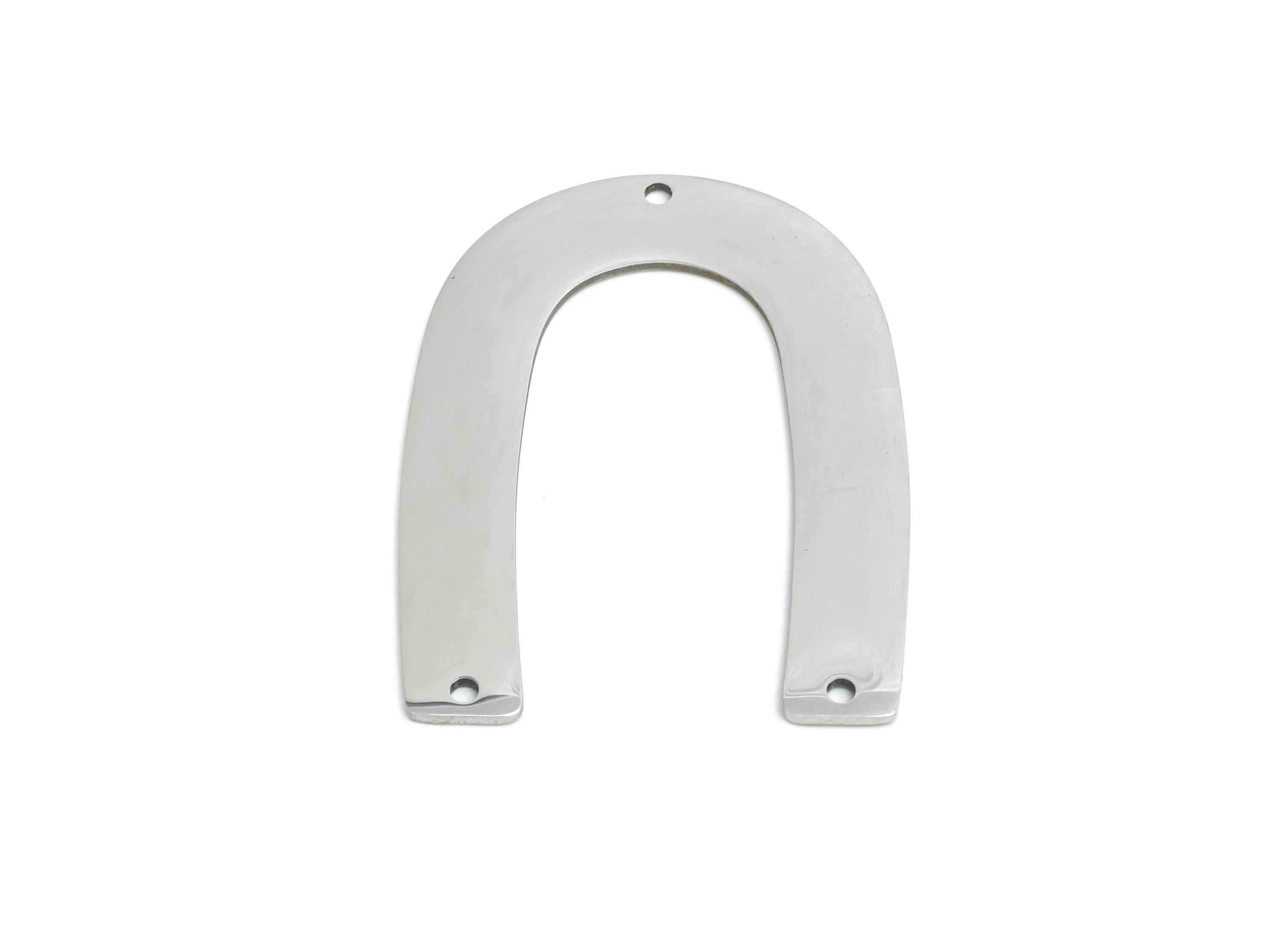 Horseshoe Pendant - Stainless Steel U Shape Connector - Modern Arch Pendant - Handmade Jewelry Supplies Horseshoe - 35x26x0.98mm - SS2617 - DOMEDBAZAAR