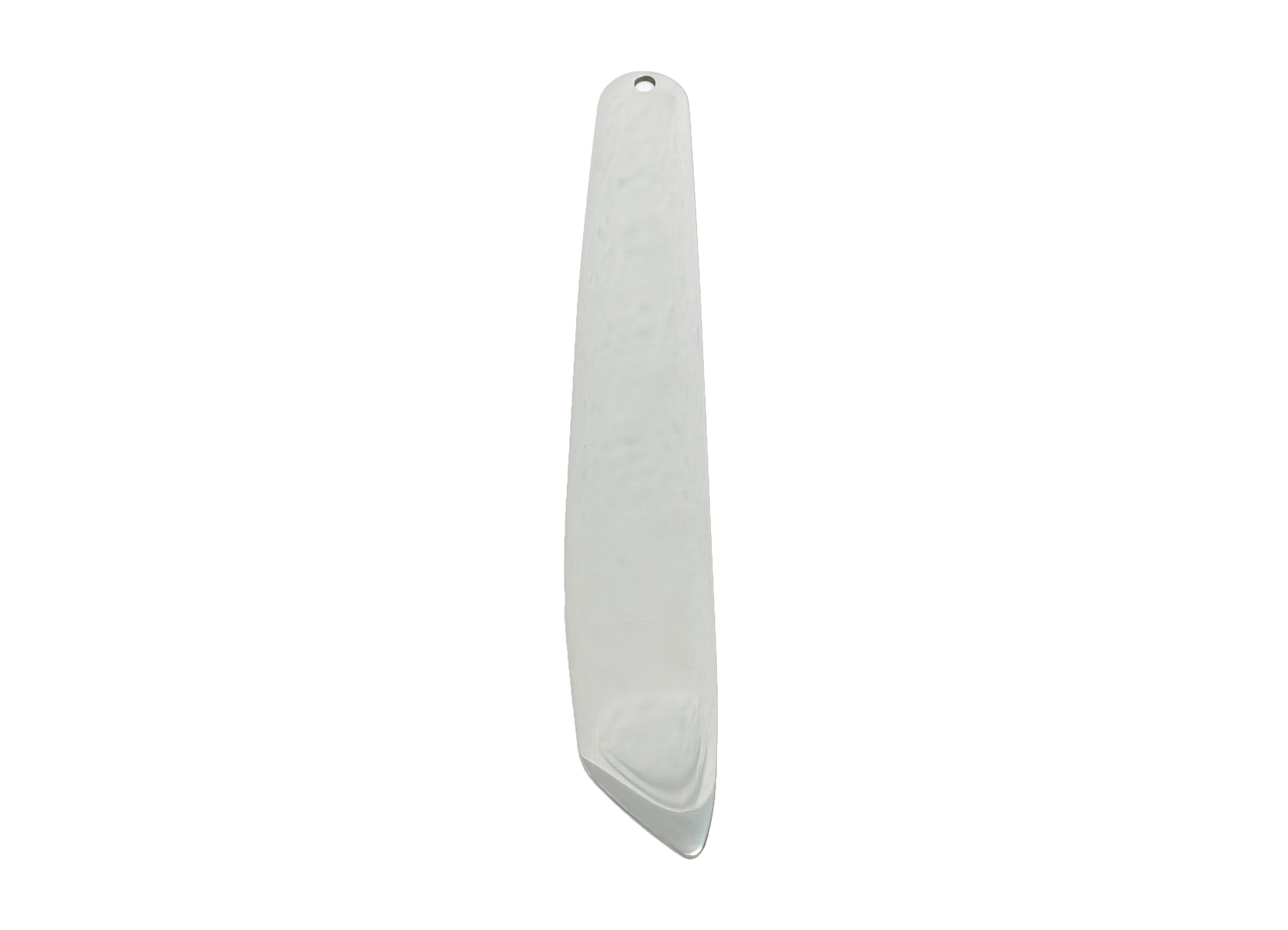 Steel Stick Pendant - Long Bar Geometric Jewelry Component - DIY Necklace Bar Pendant - Metal Jewelry Supply - 86x12.76x0.98mm - SS2658 - DOMEDBAZAAR
