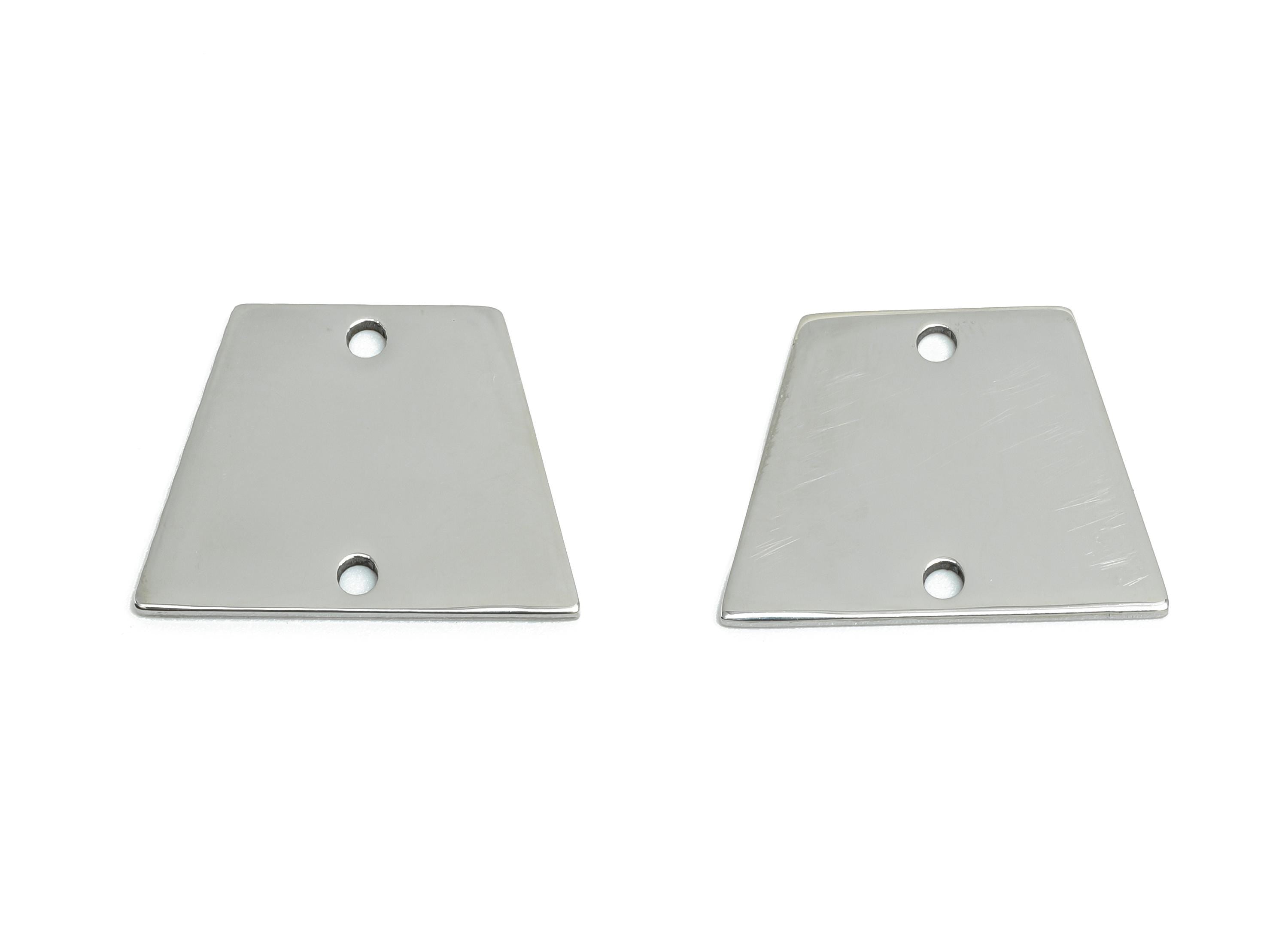 Steel Trapezoid Connector - Stainless Steel Trapezoid Pendant - Steel Geometry Connector - Geometric Earring Charm - 17x15x0.98mm - SS2637 - DOMEDBAZAAR