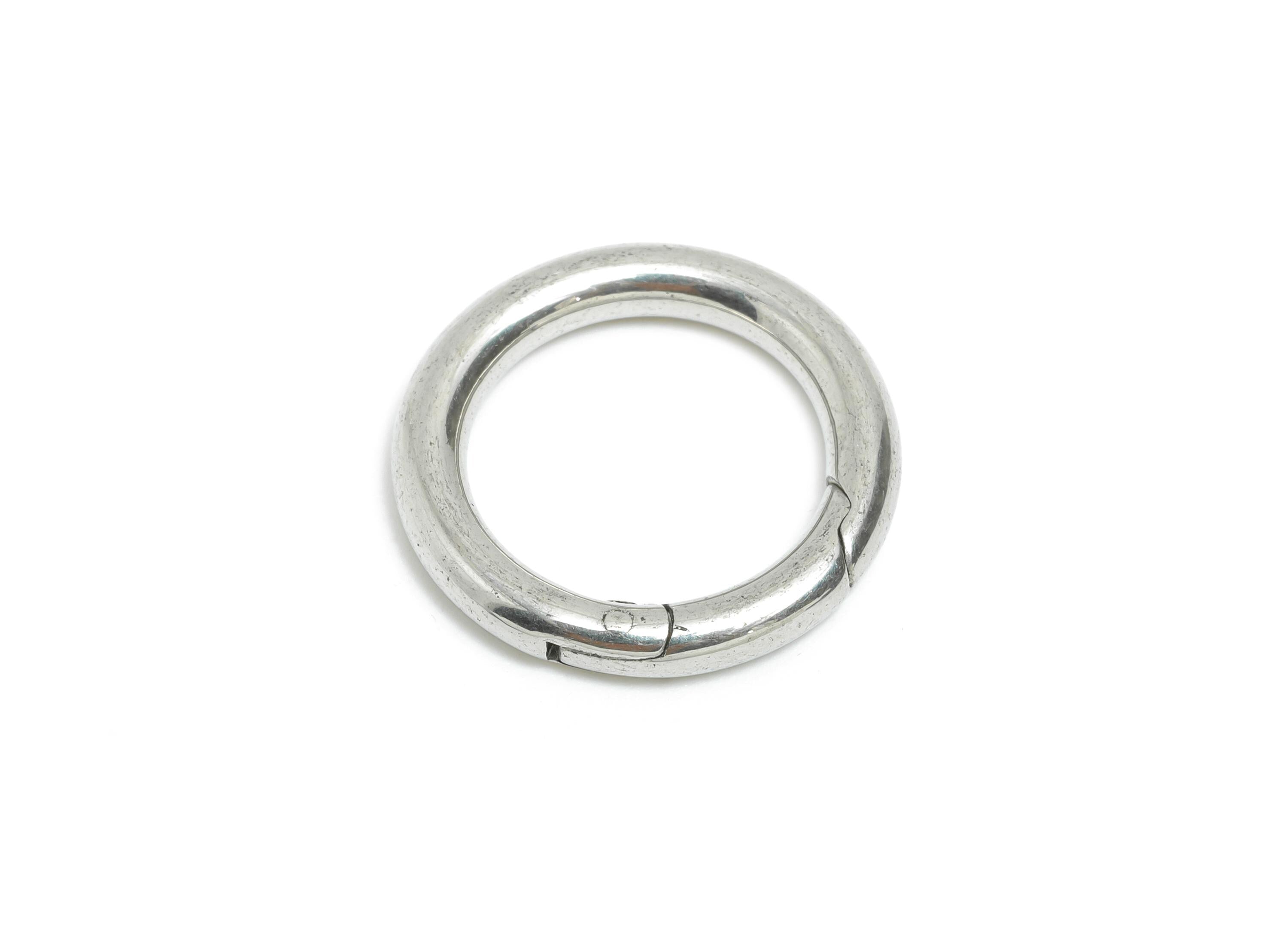 3*20mm Steel Lobster Clasp - Round DIY Jewelry Connector Clasp - Carabiner Parrot Clasp  - Spring Snap Hook - Key Ring Accessory - SS1539 - DOMEDBAZAAR