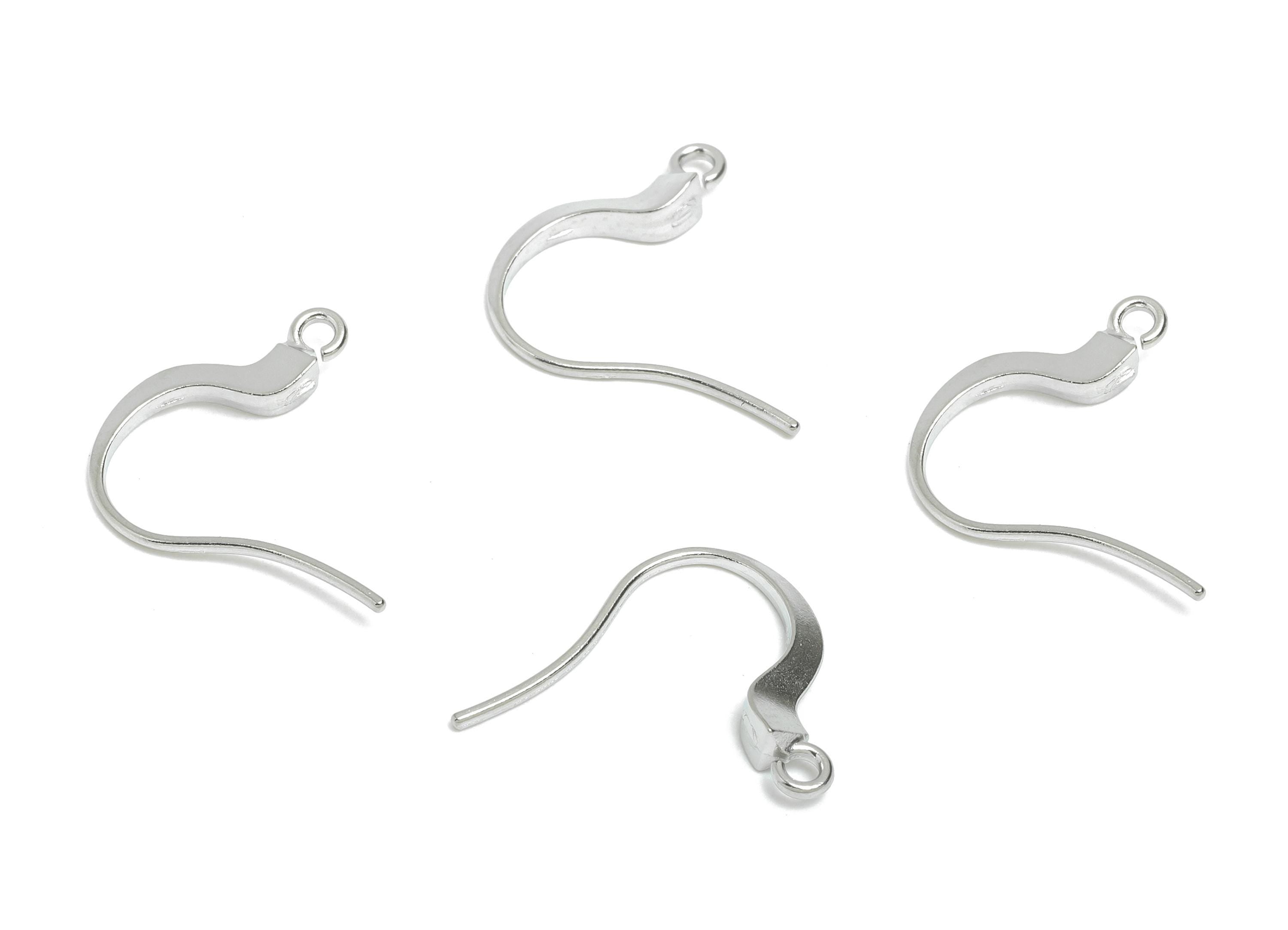 Stainless Steel Earring Hook - Fish Hook Ear Wire -  French Hook Earring Finding -  DIY Jewelry Earring Hook - Metal Earring Base - SS1548