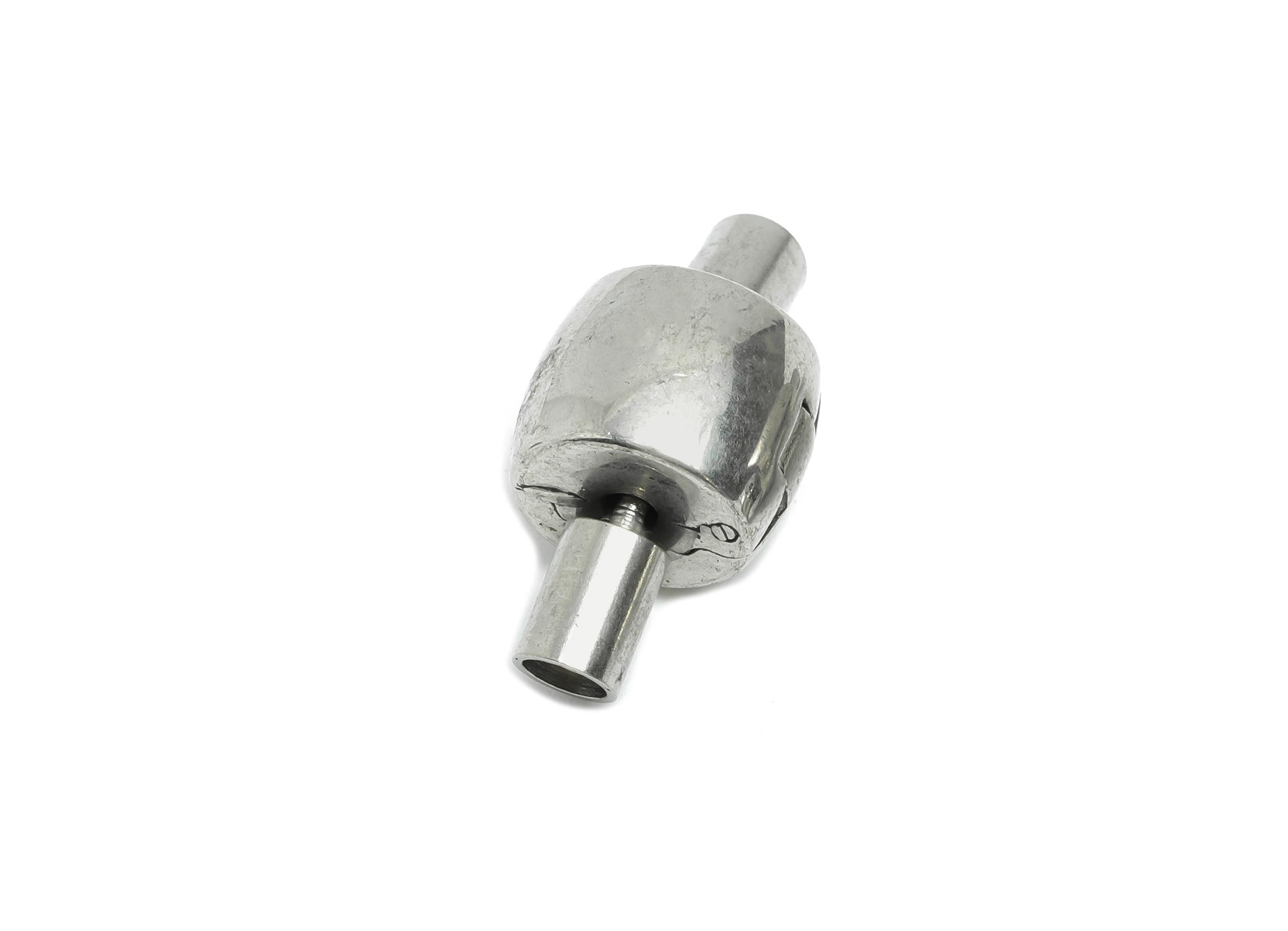 Steel Tube Connector - Stainless Steel Openable Clasp - Jewelry Clasp Connector - Steel Lock for DIY Necklace Bracelet - 19x10x9mm - SS1547 - DOMEDBAZAAR