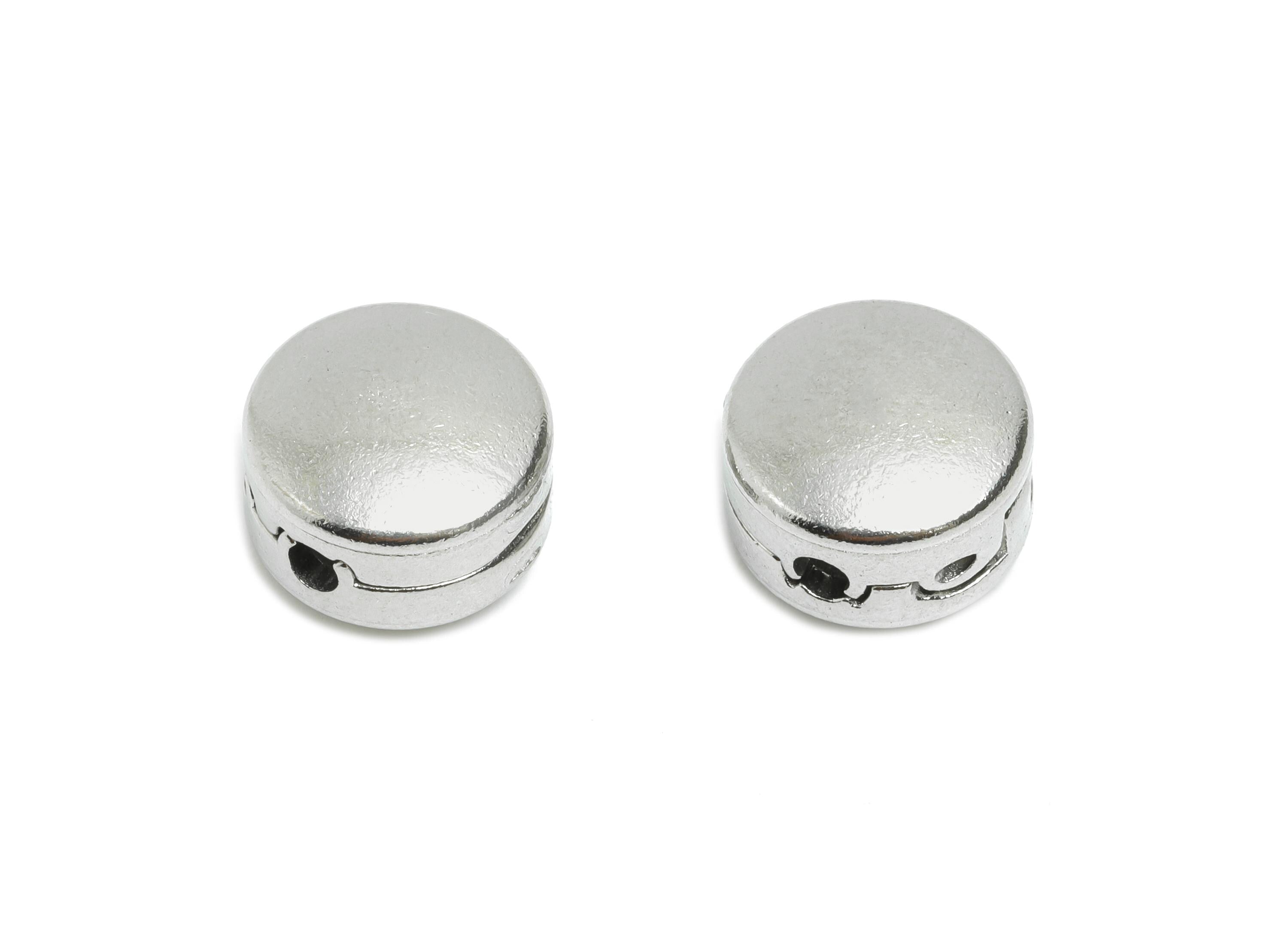 Stainless Steel Connector - Steel Openable Clasp - Clasp for Jewelry Chain End Cap - Steel Lock for DIY Necklace Bracelet - 10x10x6mm-SS1545 - DOMEDBAZAAR