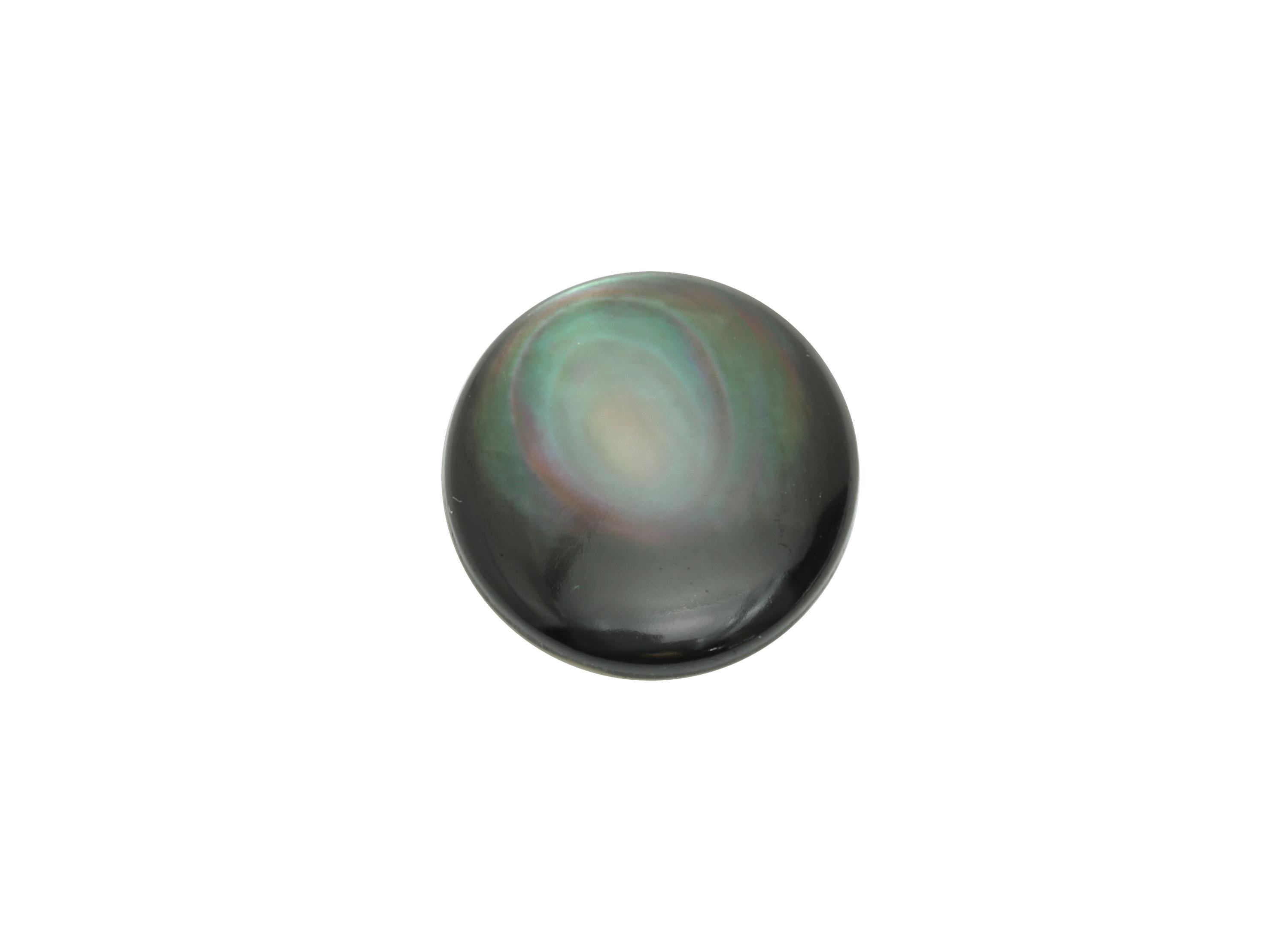 12*14mm Natural Black Shells Cabochon - Oval Cabochon DIY Gemstone Setting - Cabochon for Rings or Pendants - Healing Gemstone - NS3070