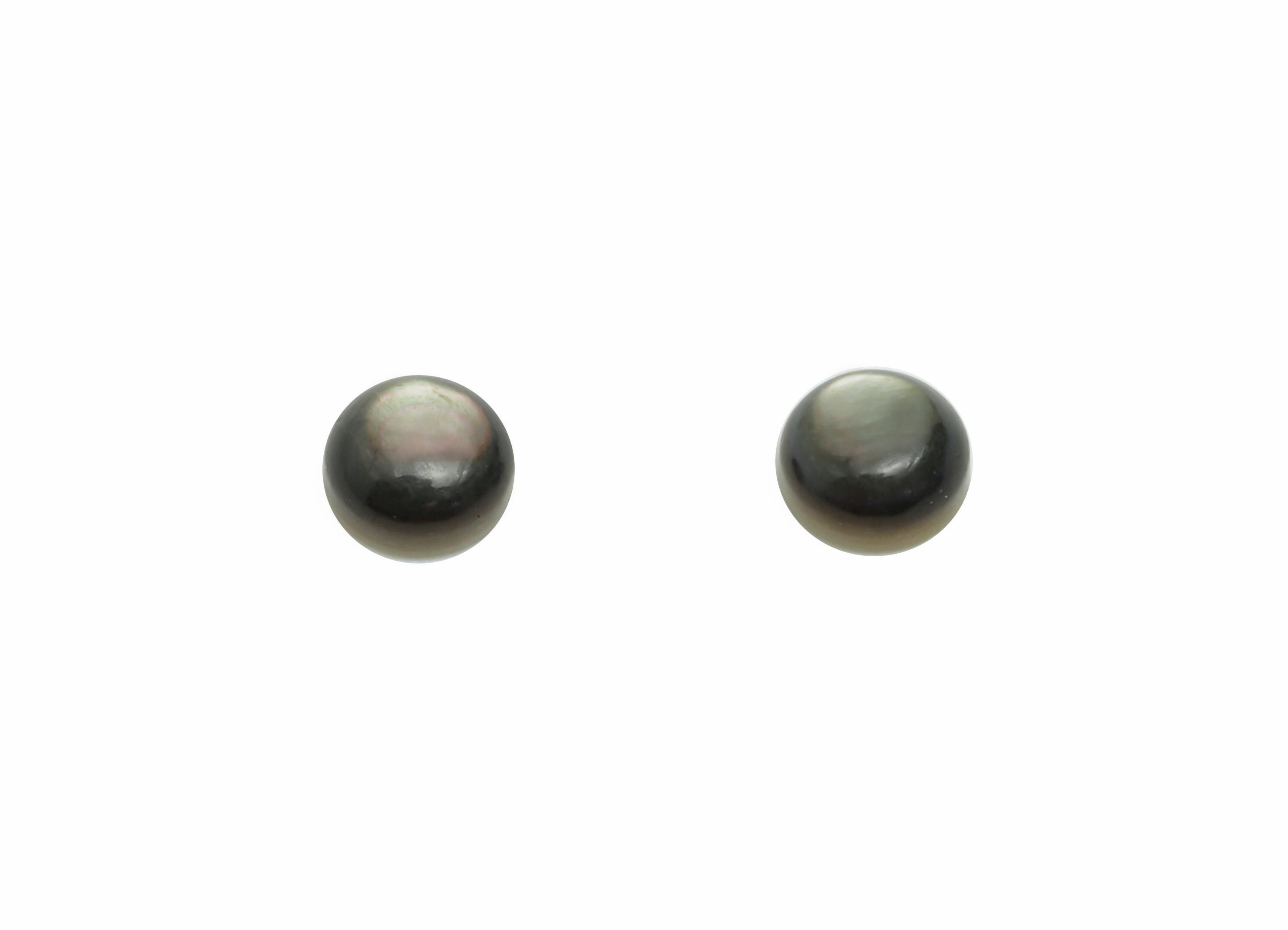 4mm Natural Black Shells Cabochon - Round Cabochon DIY Gemstone Setting - Cabochon for Rings or Pendants - Ring Jewelry Making - NS3040