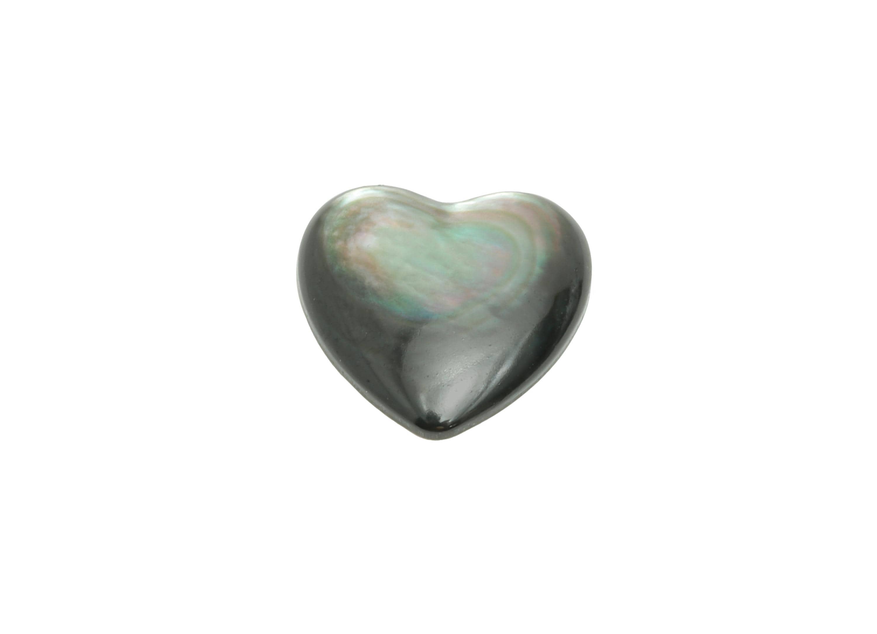 11x11mm Heart Natural Black Shells Cabochon - Cabochon DIY Gemstone Setting - Cabochon for Rings or Pendants - Ring Jewelry Making - NS3080