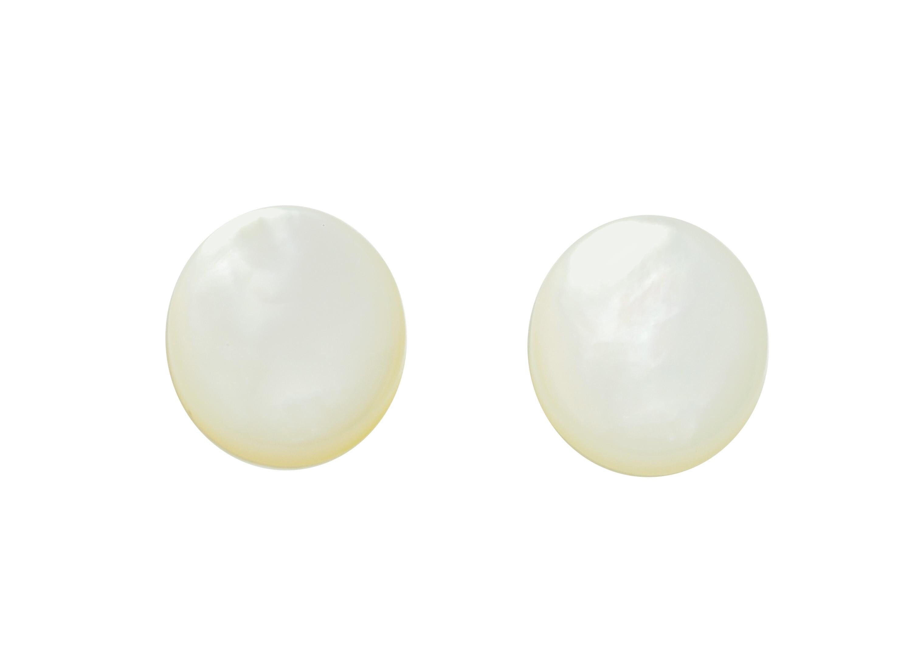 7*9mm Oval Natural White Shells Cabochon - Cabochon DIY Gemstone Setting - Cabochon for Rings or Pendants - Jewelry Shell Cabochon - NS3063