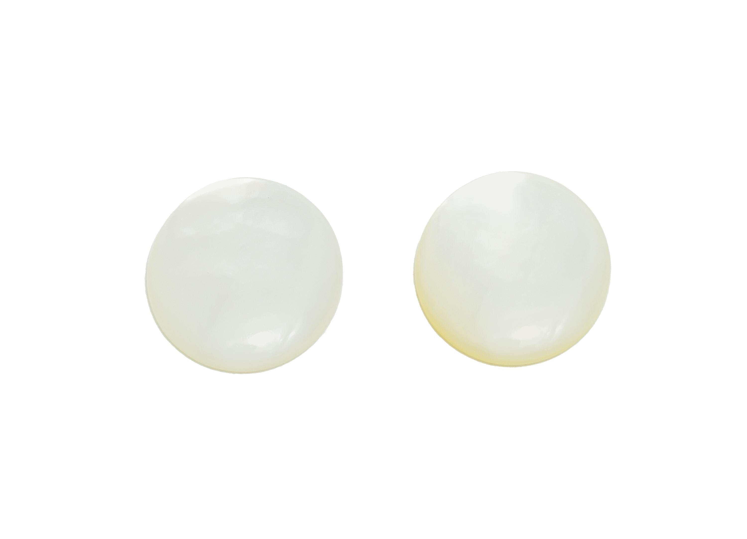 10*12mm Oval Natural White Shell Cabochon - Cabochon DIY Gemstone Setting - Cabochon for Rings or Pendants - Jewelry Shell Cabochon - NS3067