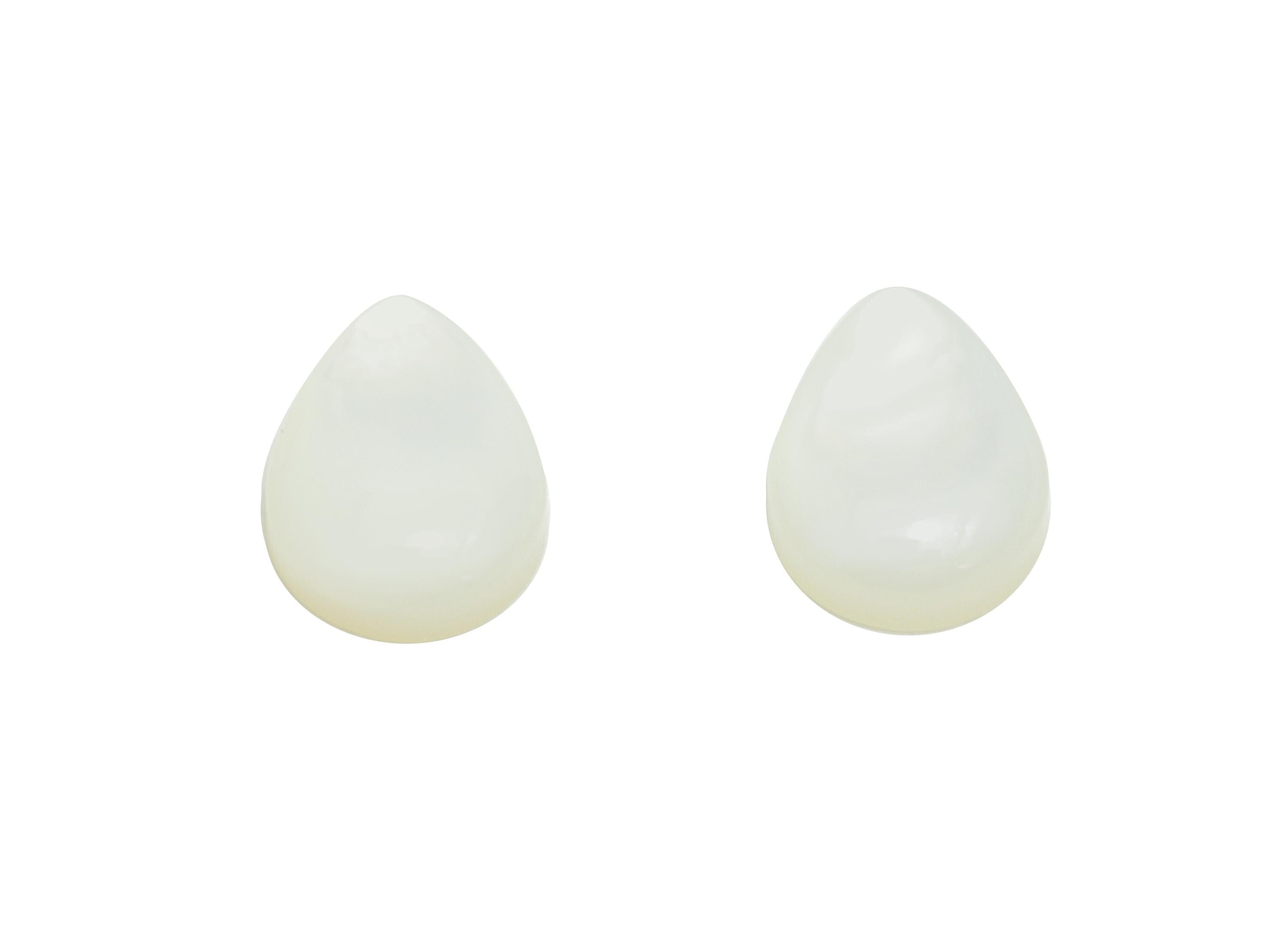 5*7mm Teardrop Natural White Shells Cabochon - Cabochon DIY Gemstone Setting - Cabochon for Rings or Pendants - Jewelry Cabochon - NS3051