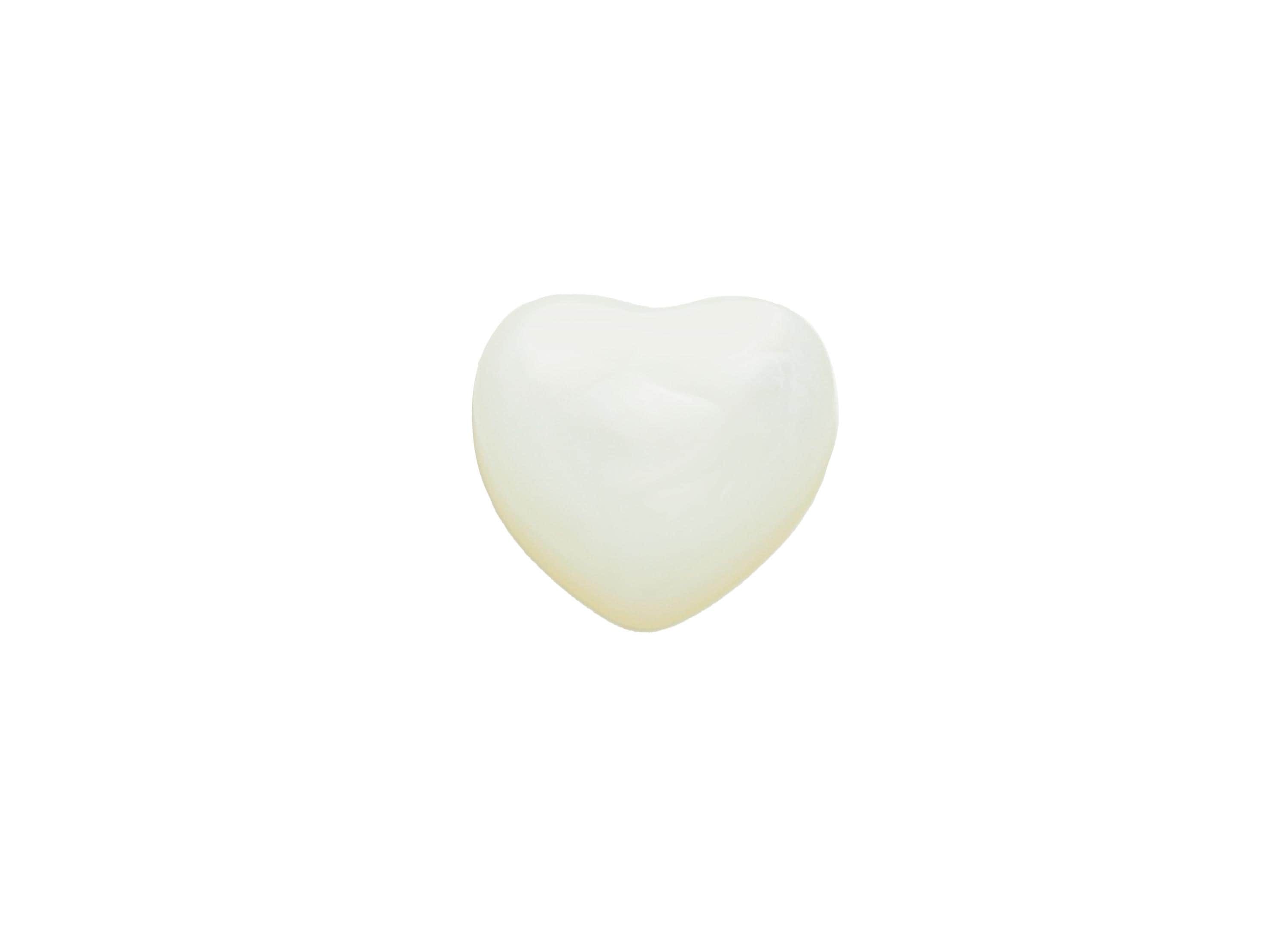 6*6mm Heart Natural White Shells Cabochon - Cabochon DIY Gemstone Setting - Cabochon for Rings or Pendants - Jewelry Cabochon - NS3075