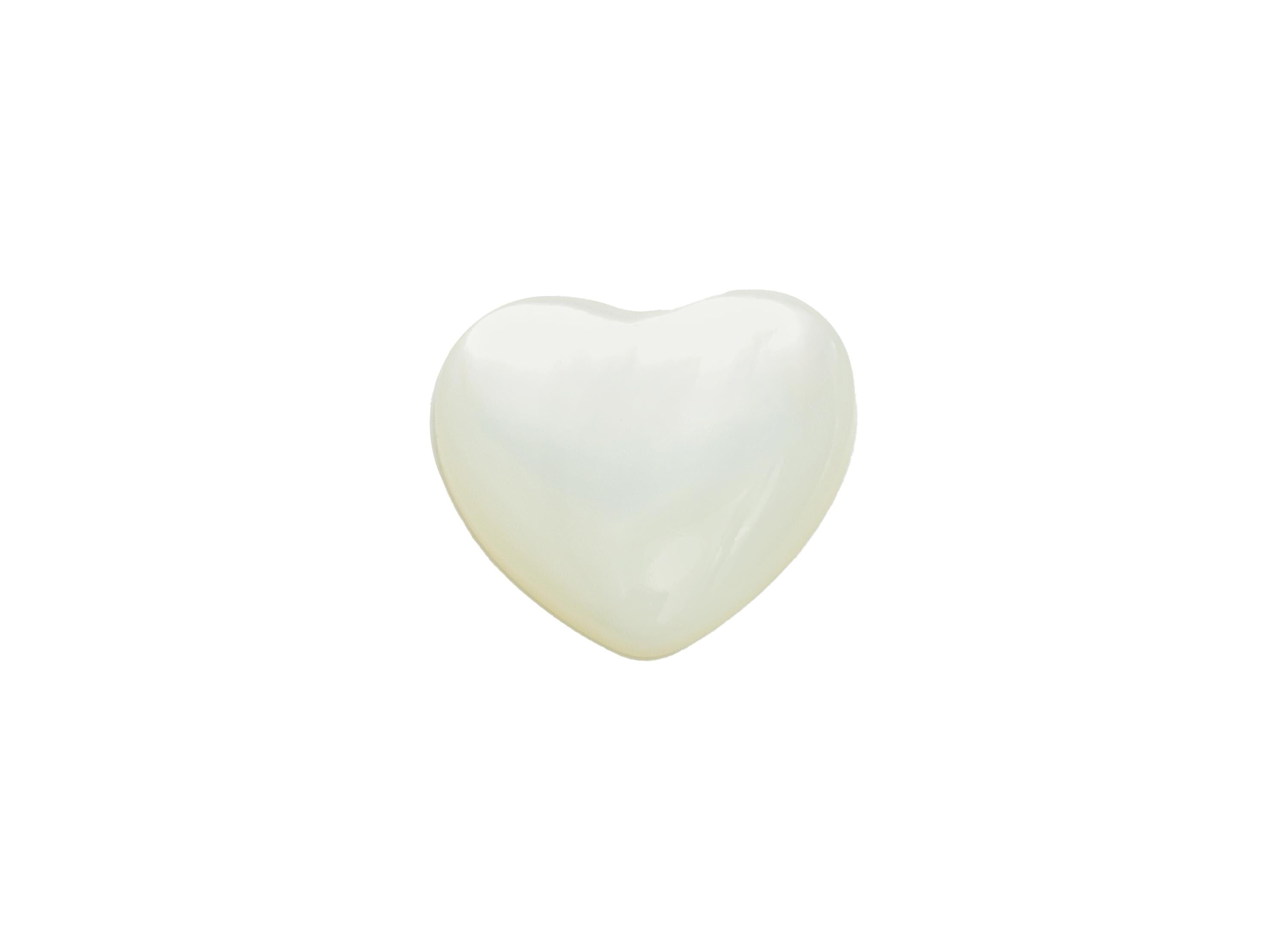 10*10mm Heart Natural White Shells Cabochon - Cabochon DIY Gemstone Setting - Cabochon for Rings or Pendants - Jewelry Cabochon - NS3079