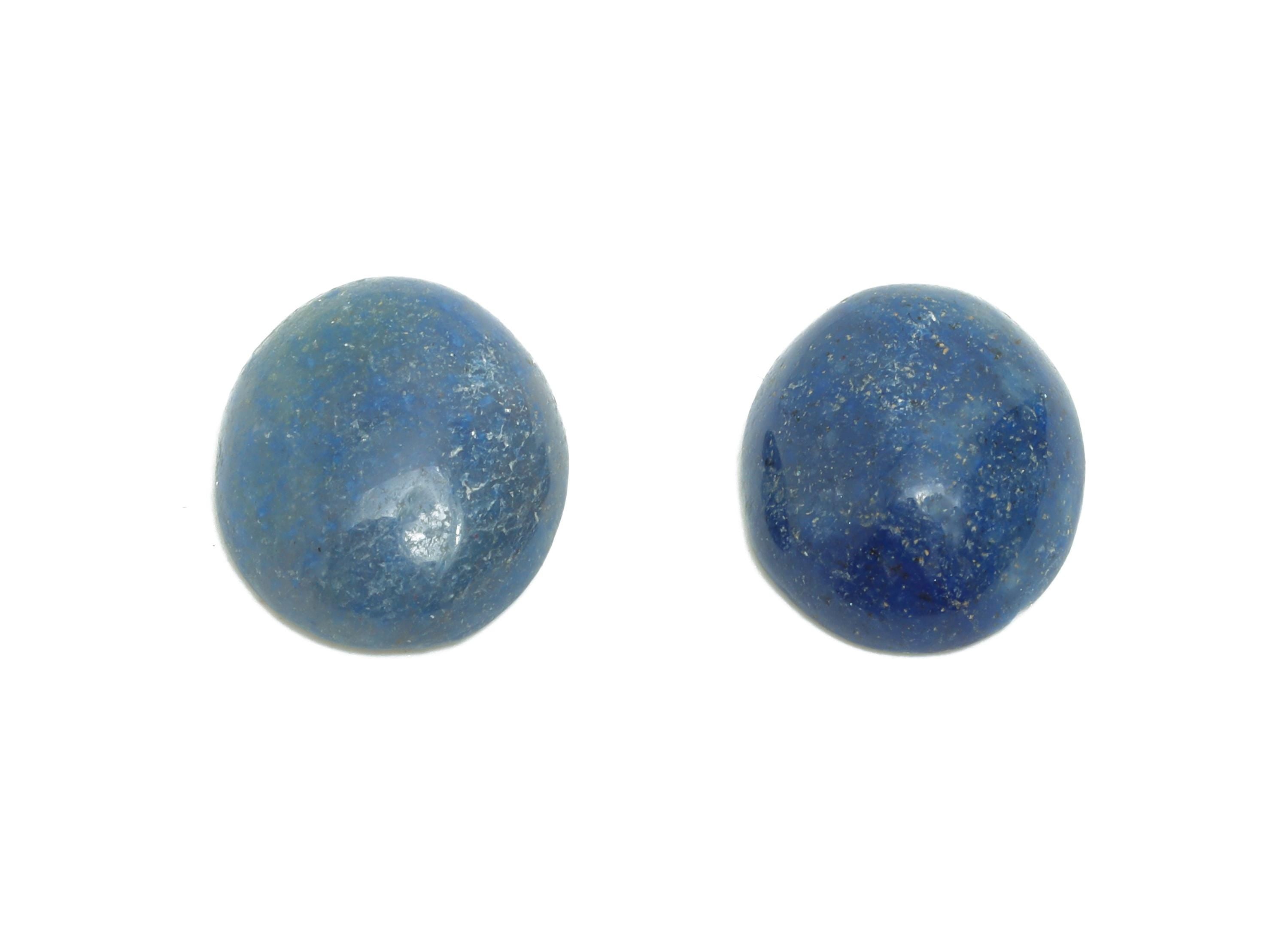 10*12mm Blue Aventurine Cabochon - Oval Natural Stone for Crafts - DIY Bezel Setting Stone Jewelry Supplies - Energy Healing Stone - NS2906 - DOMEDBAZAAR