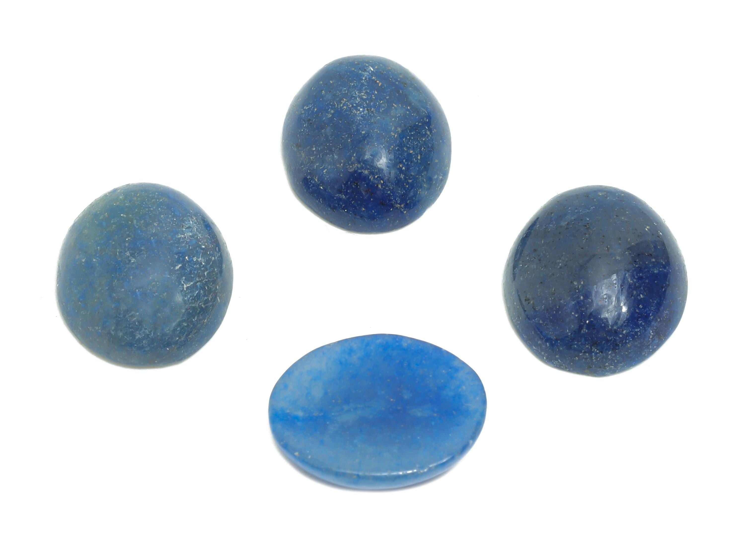 10*12mm Blue Aventurine Cabochon - Oval Natural Stone for Crafts - DIY Bezel Setting Stone Jewelry Supplies - Energy Healing Stone - NS2906 - DOMEDBAZAAR