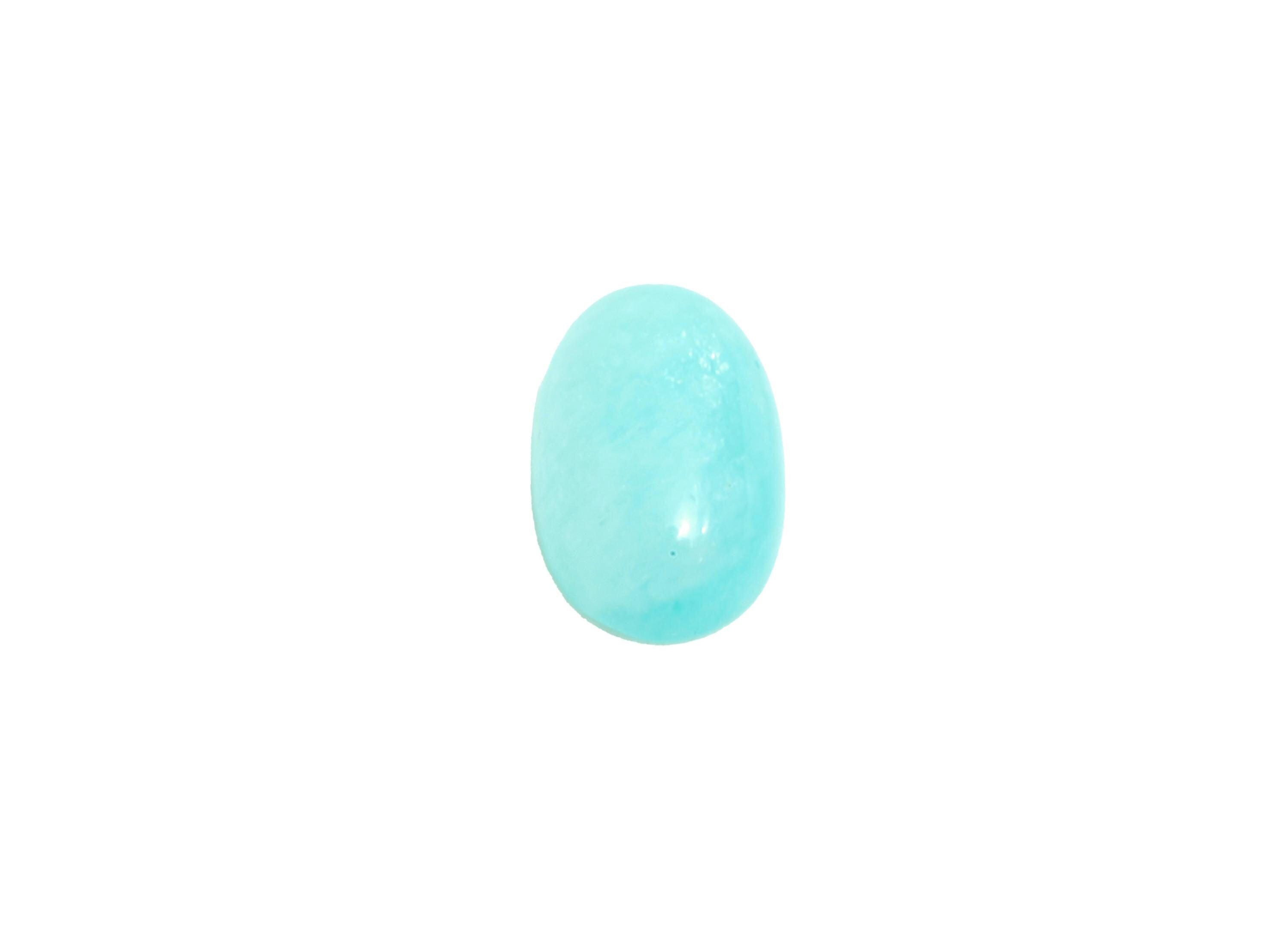 4*6mm Oval Amazonite Natural Stone - Oval Stone Cabochon For Crafts - DIY Bezel Setting Stone Jewelry Supplies - Energy Healing Stone-NS2730 - DOMEDBAZAAR