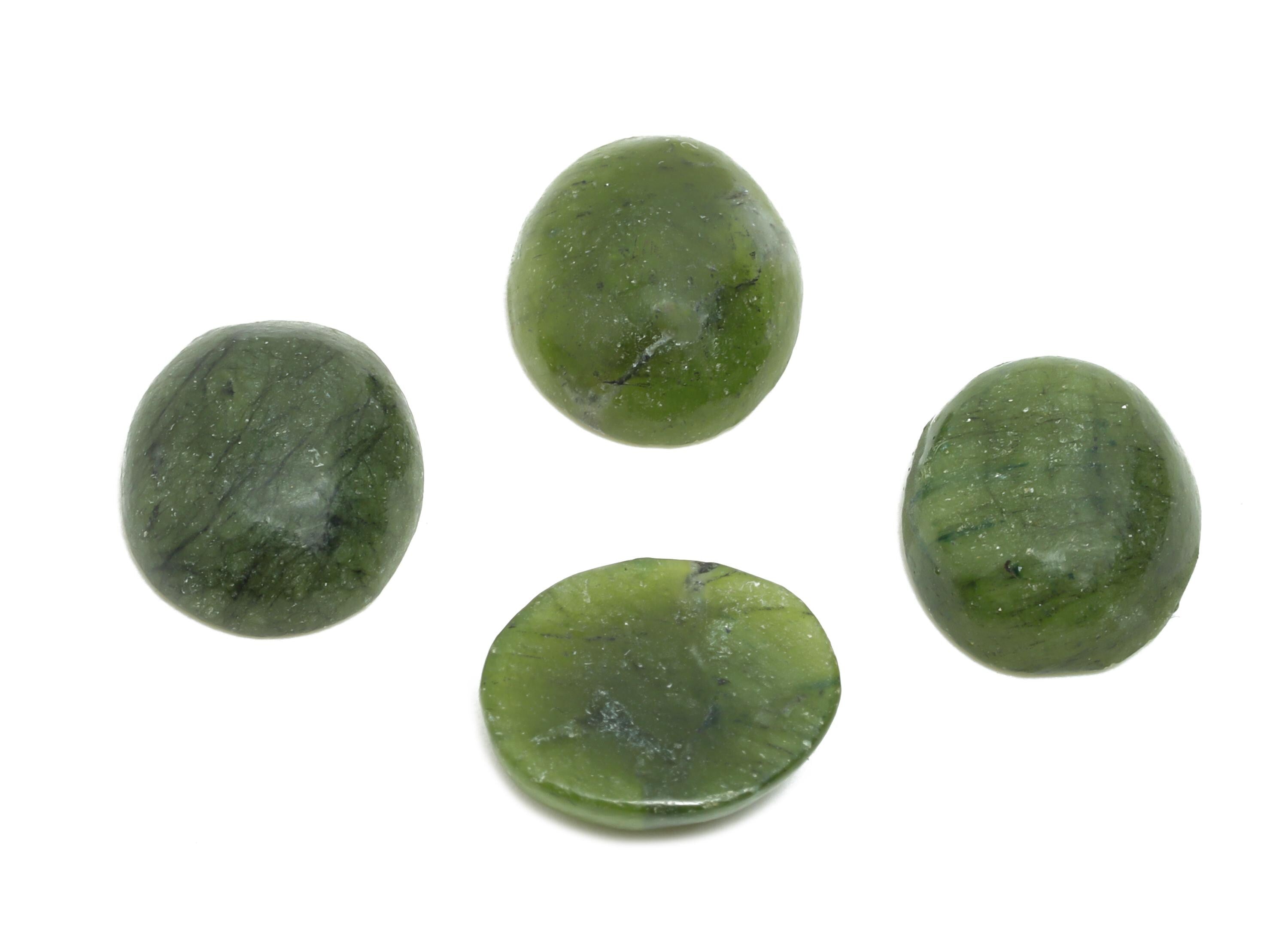 10*12mm Southern Jade Cabochon - Oval Natural Stone for Crafts - DIY Bezel Setting Stone Jewelry Supplies - Energy Healing Stone - NS2917 - DOMEDBAZAAR