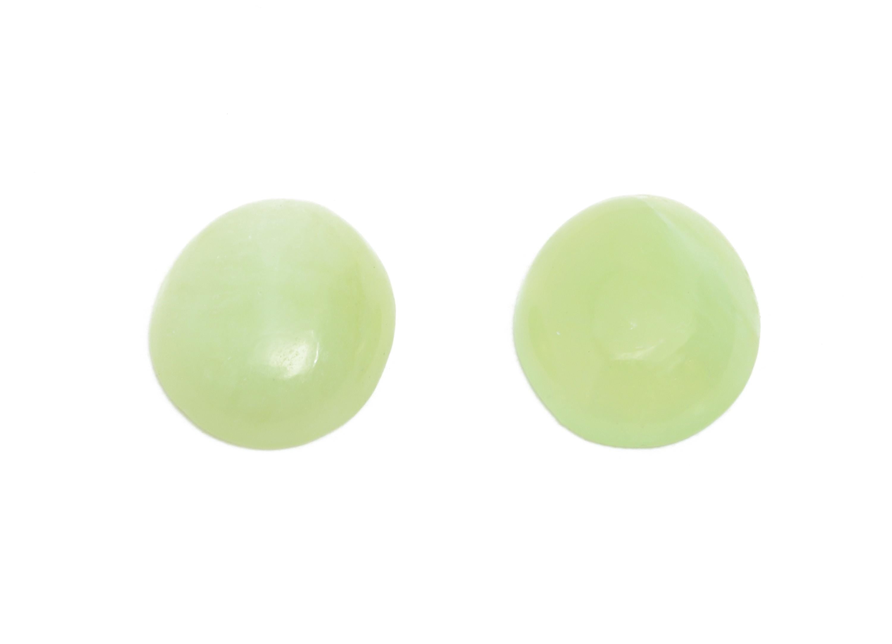 10*12mm Xiuyan Jade Natural Stone - Oval Cabochon for DIY Jewelry Making - Setting Stone for Ring or Pendant - Decorative Gemstone - NS2902 - DOMEDBAZAAR