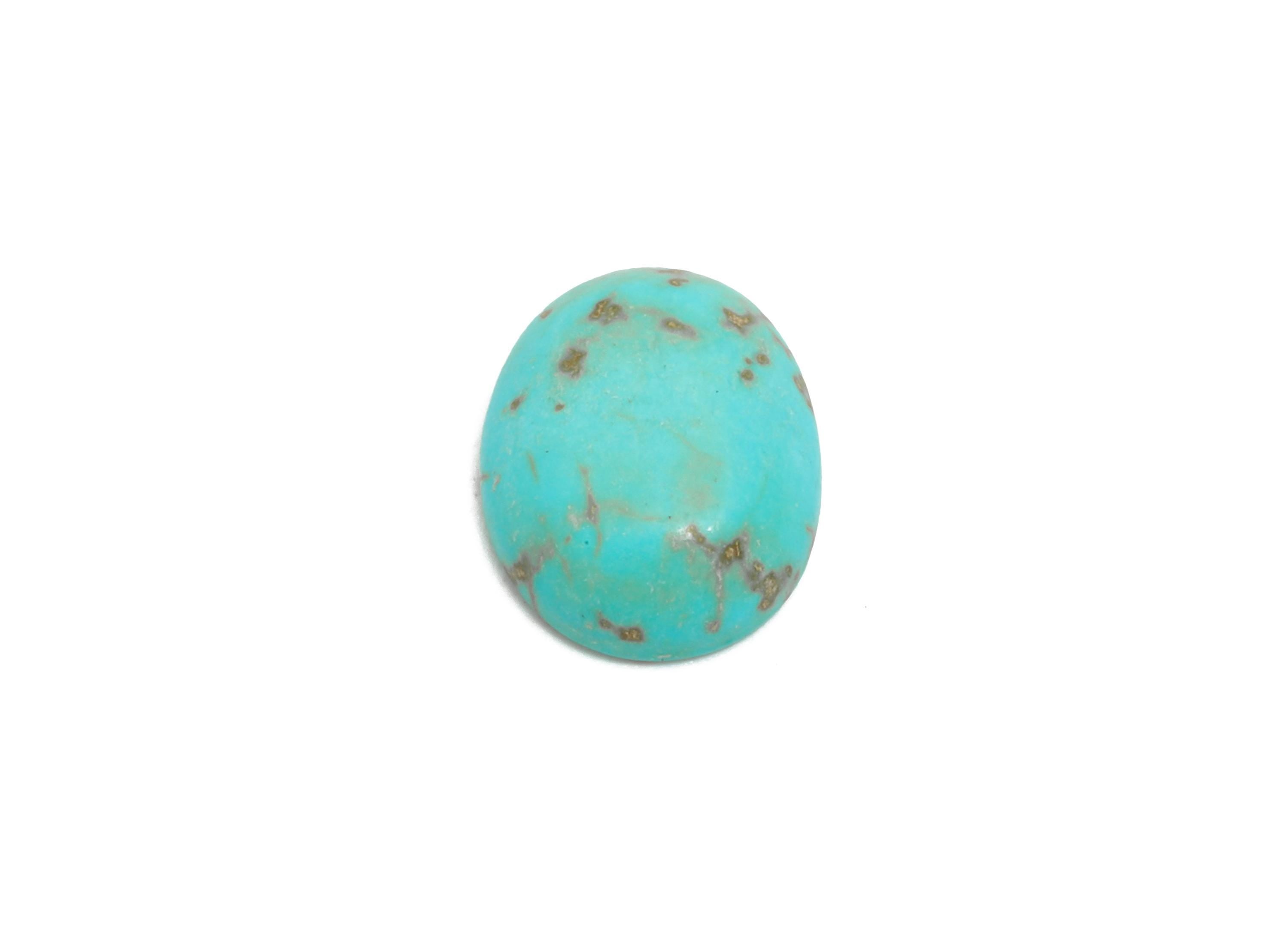 8*10mm Turquoise Natural Stone - Oval Cabochon for Bezel Setting - Setting Stone for Ring or Pendant - DIY Craft Gemstone Making - NS2939 - DOMEDBAZAAR