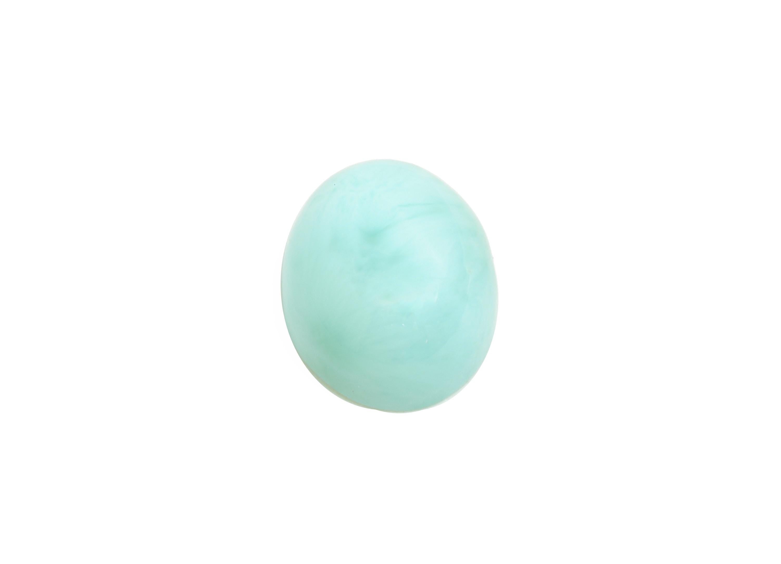 8*10mm Oval Larimar Natural Stone - Blue Larimar Cabochon For Crafts - Larimar Stone For Bezel Setting - Larimar For Jewelry Making - NS2755 - DOMEDBAZAAR