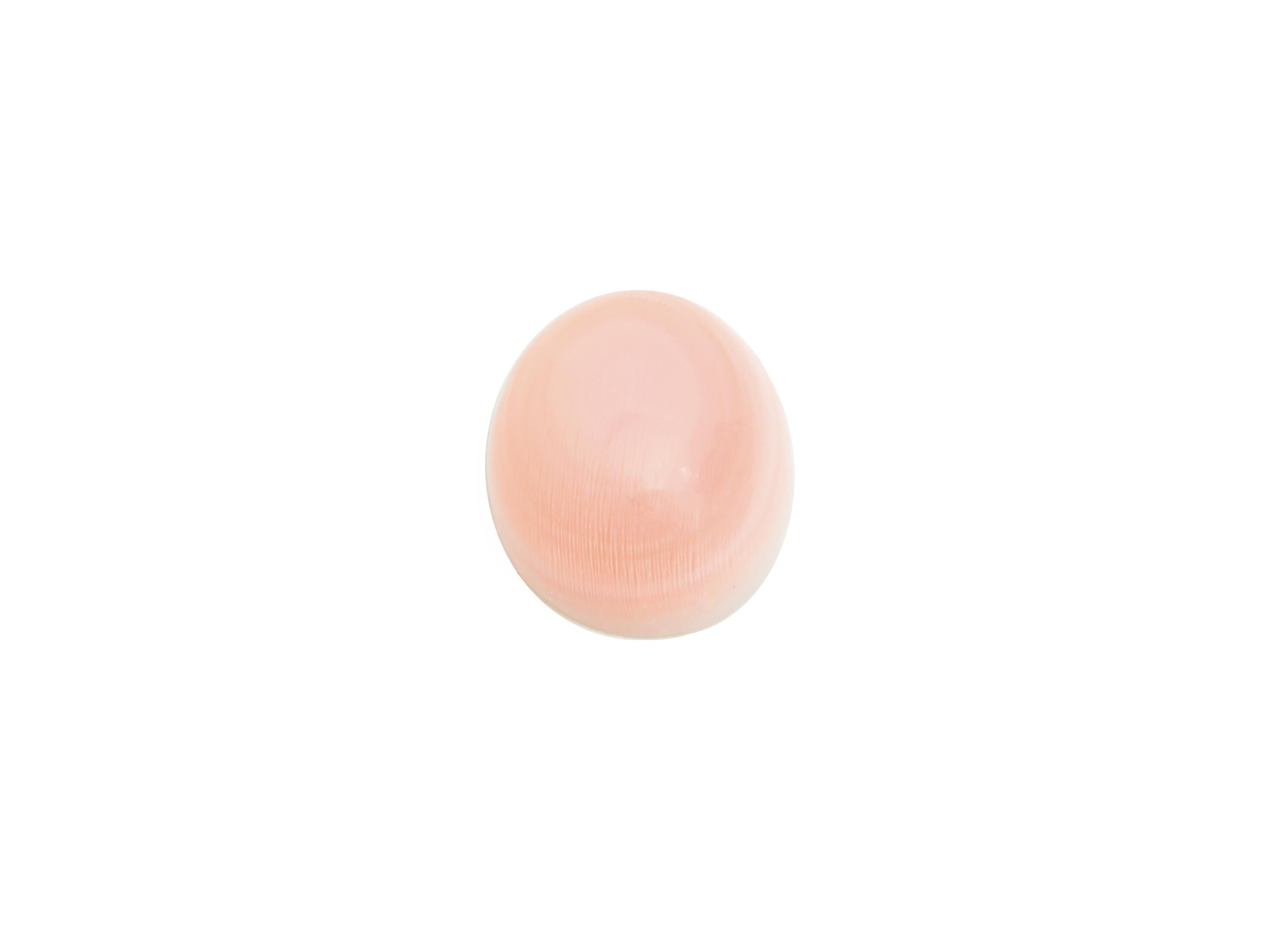 7.8*9.7mm Cabochon Oval Conch Shell - Pink Conch Shell For Crafts - Geometry Stone For Bezel Setting - Stone For Jewelry Making - NS2710 - DOMEDBAZAAR
