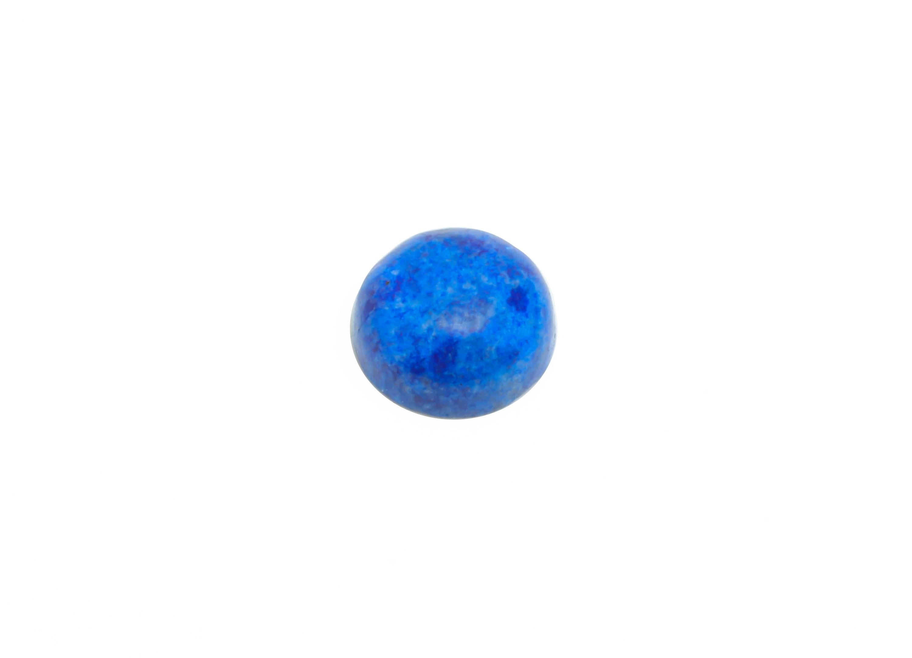 5mm Cabochon Round Deep Blue Lapis Stone - High-Quality Lapis Lazuli  For DIY Jewelry - Polished Healing Stone For Jewelry Setting - NS2718 - DOMEDBAZAAR