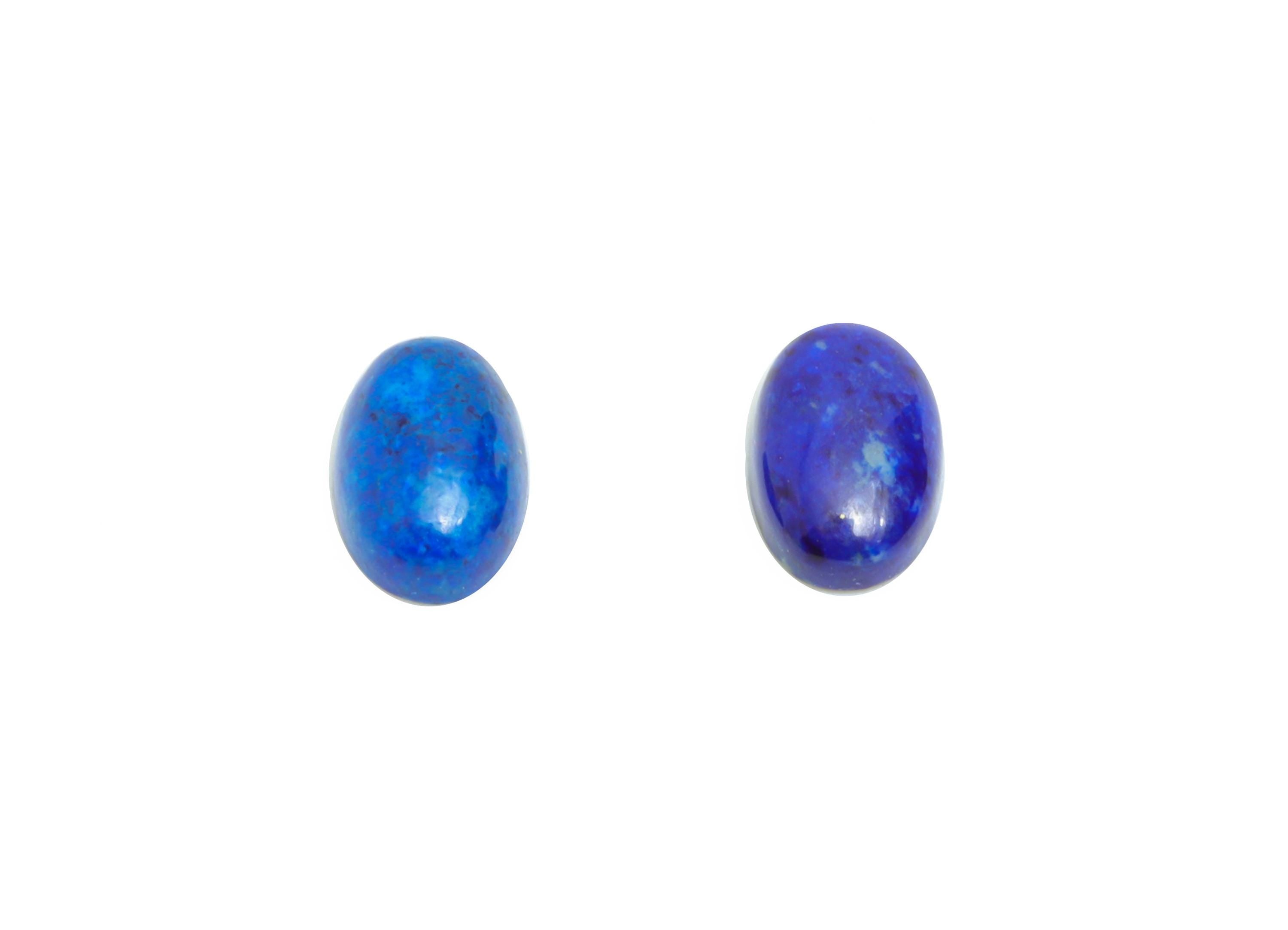 4*6mm Cabochon Oval Deep Blue Lapis Stone - Handmade Stone For DIY Jewelry - Best Lapis Lazuli Jewelry Supplies For Bezel Setting - NS2723 - DOMEDBAZAAR