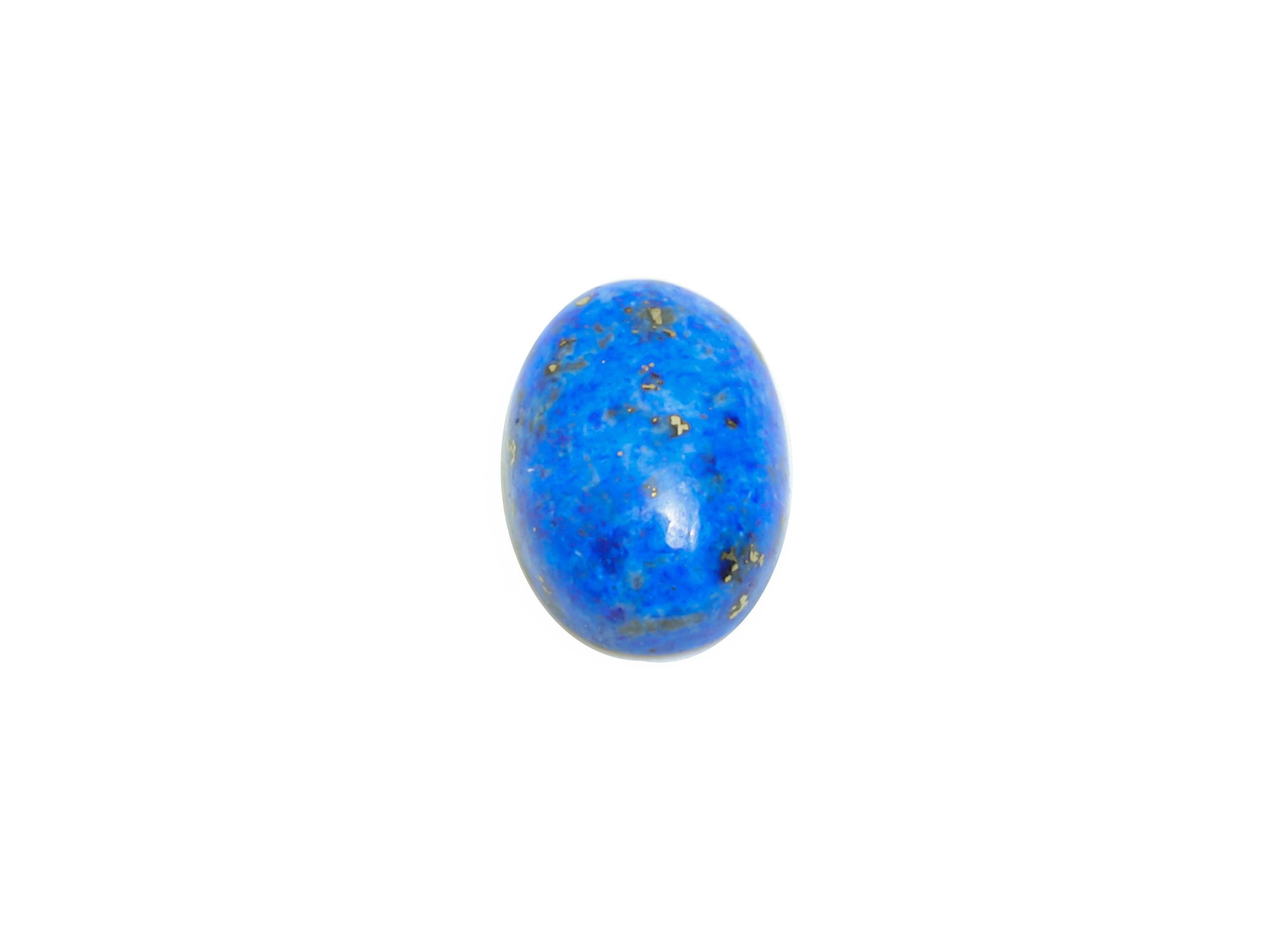 5*7mm Cabochon Oval Deep Blue Lapis Stone - Handmade Stone For DIY Jewelry - Best Lapis Lazuli Jewelry Supplies For Bezel Setting - NS2724 - DOMEDBAZAAR