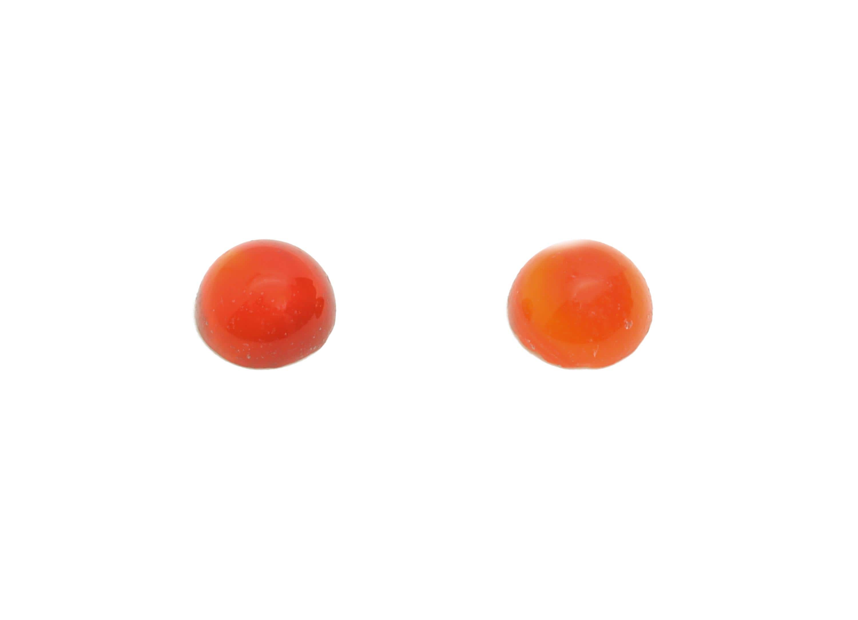 5mm Red Agate Cabochon - Round Bezel Setting Stone for Pendant Jewelry - Polished Red Agate Cabochon for Rings - Healing Gemstone - NS2933 - DOMEDBAZAAR