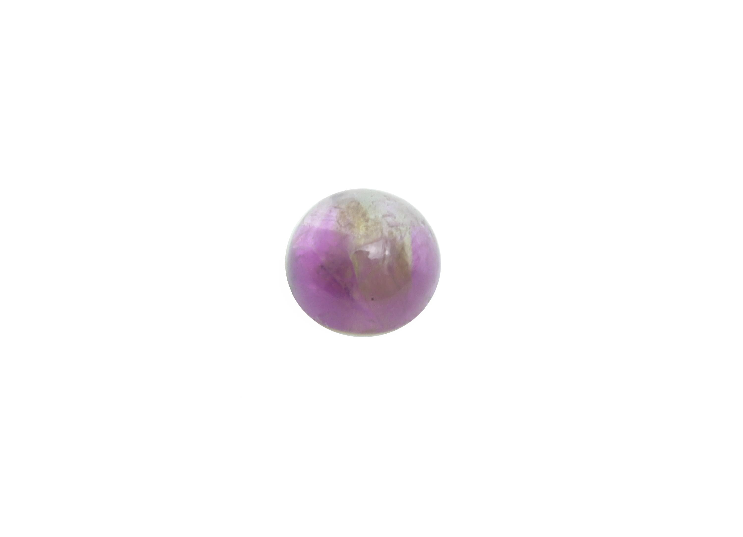 4mm Amethyst Cabochon - Round Bezel Setting Stone for Pendant Jewelry - Polished Amethyst Cabochon for Ring - Healing Stone Gemstone -NS2935 - DOMEDBAZAAR