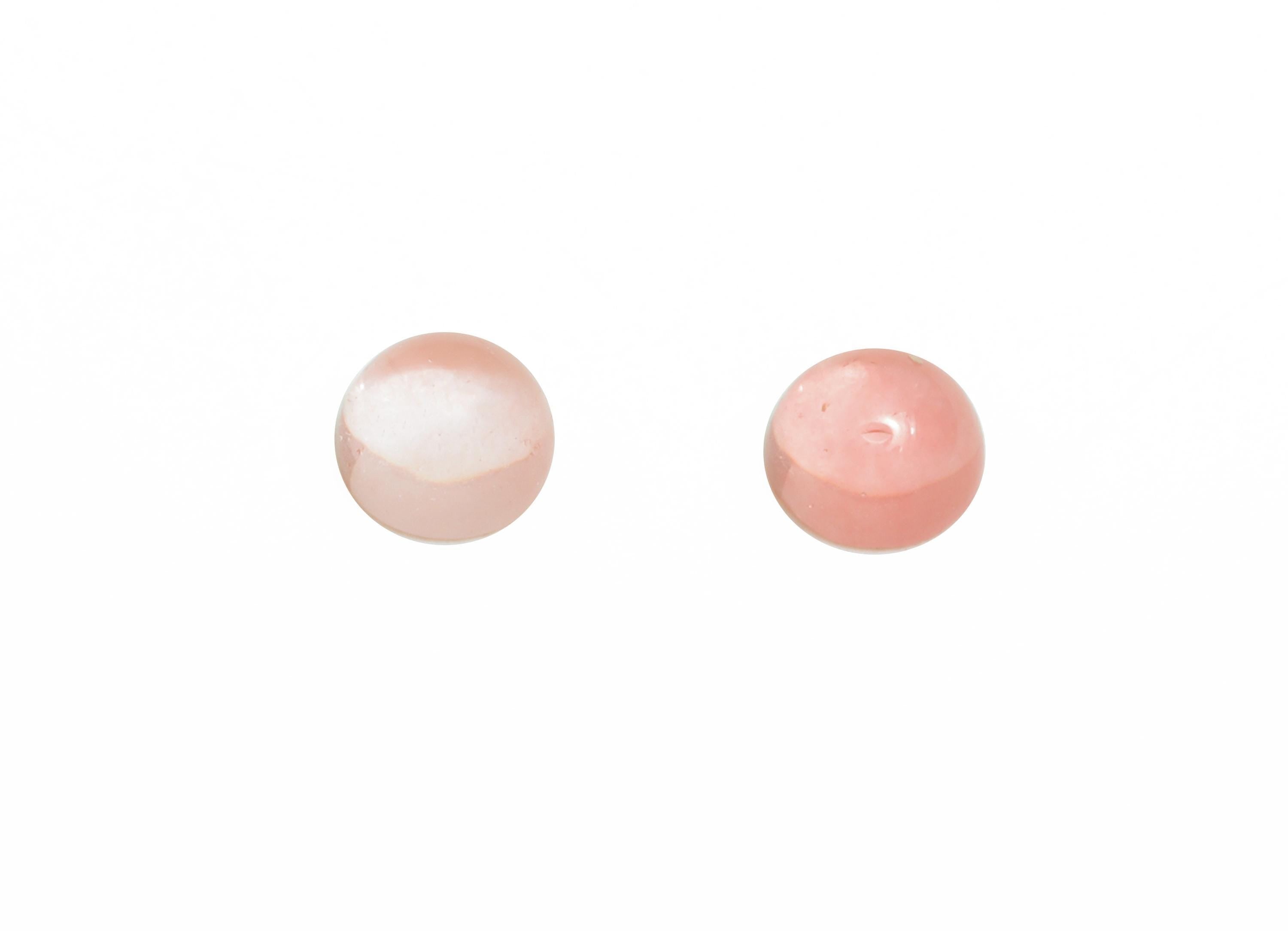 4mm Round Watermelon Red Cabochon - Natural Stone for Ring Jewelry Setting - High-Quality Cabochon for Bezel Setting - Craft Making - NS2940 - DOMEDBAZAAR