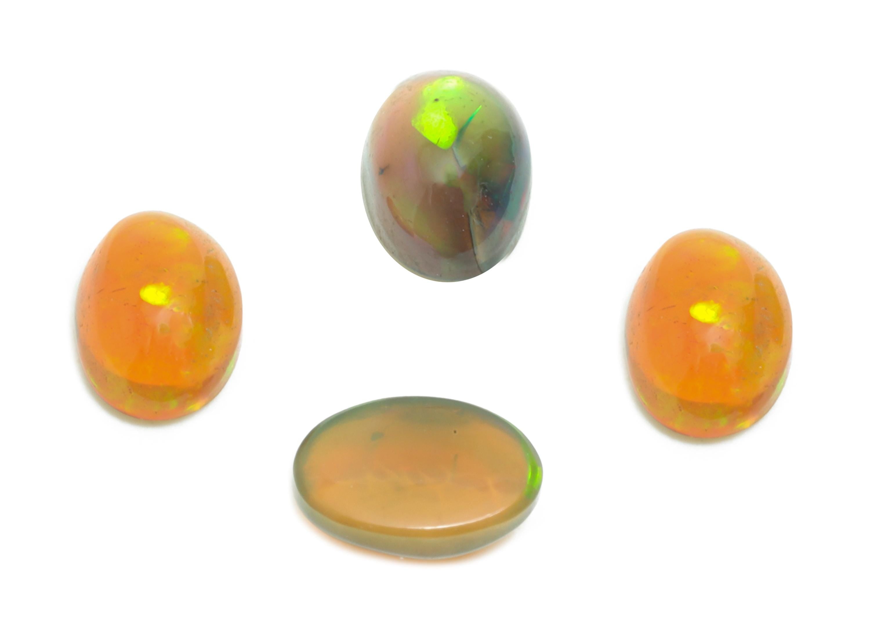 4*6mm Cabochon Oval Ethiopian Opal - Opal Cabochon For Jewelry - Polished Ethiopian Opal For Setting - Ethiopian Opal Jewelry Making -NS2698 - DOMEDBAZAAR