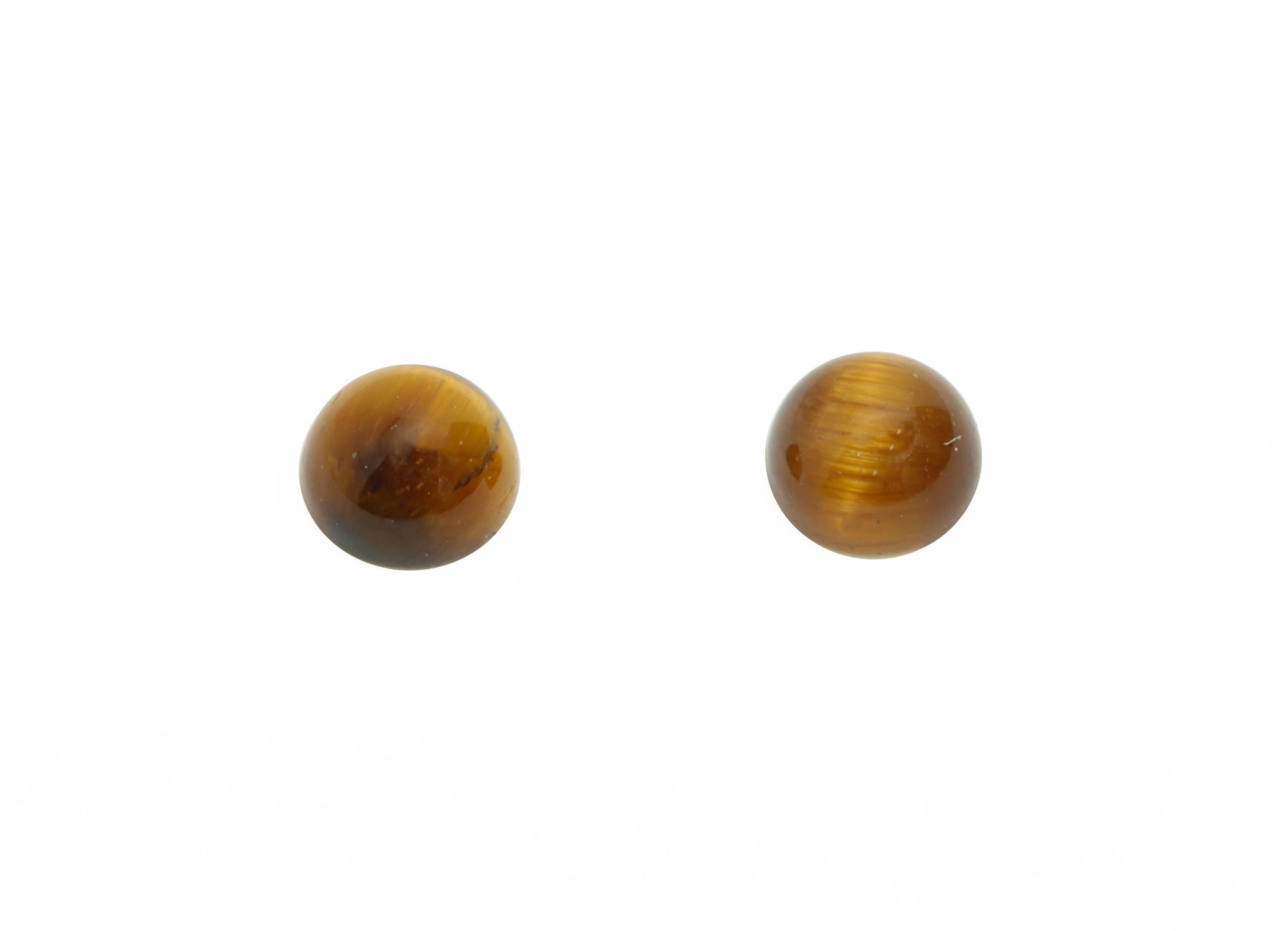 4mm Round Tigereye Cabochon - Natural Stone for Ring Jewelry Setting - High-Quality Cabochon for Bezel Setting - DIY Craft Making - NS2942 - DOMEDBAZAAR