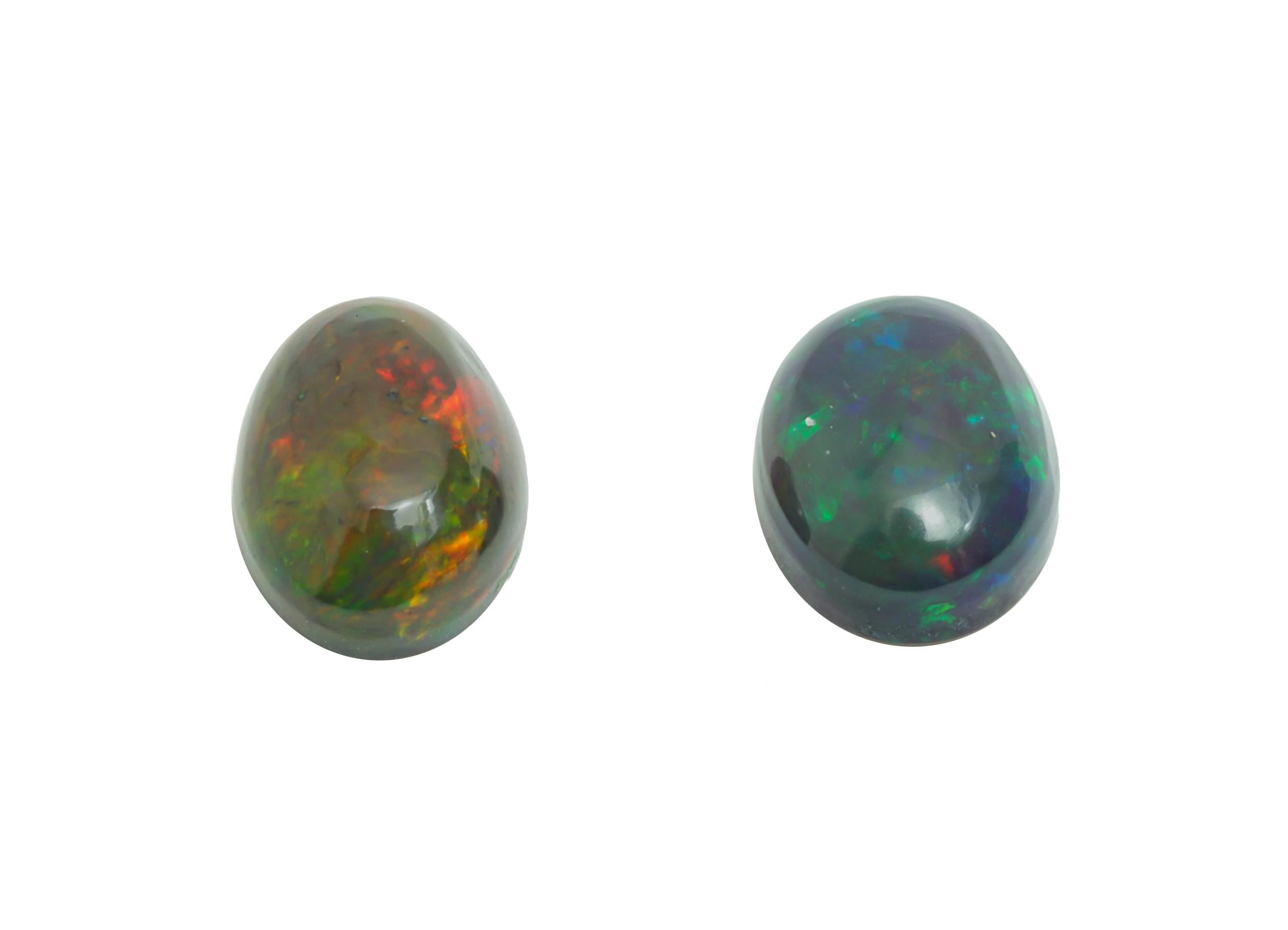 6*8mm Cabochon Oval Ethiopian Opal - Opal Cabochon For Jewelry - Polished Ethiopian Opal For Setting - Ethiopian Opal Jewelry Making -NS2700 - DOMEDBAZAAR