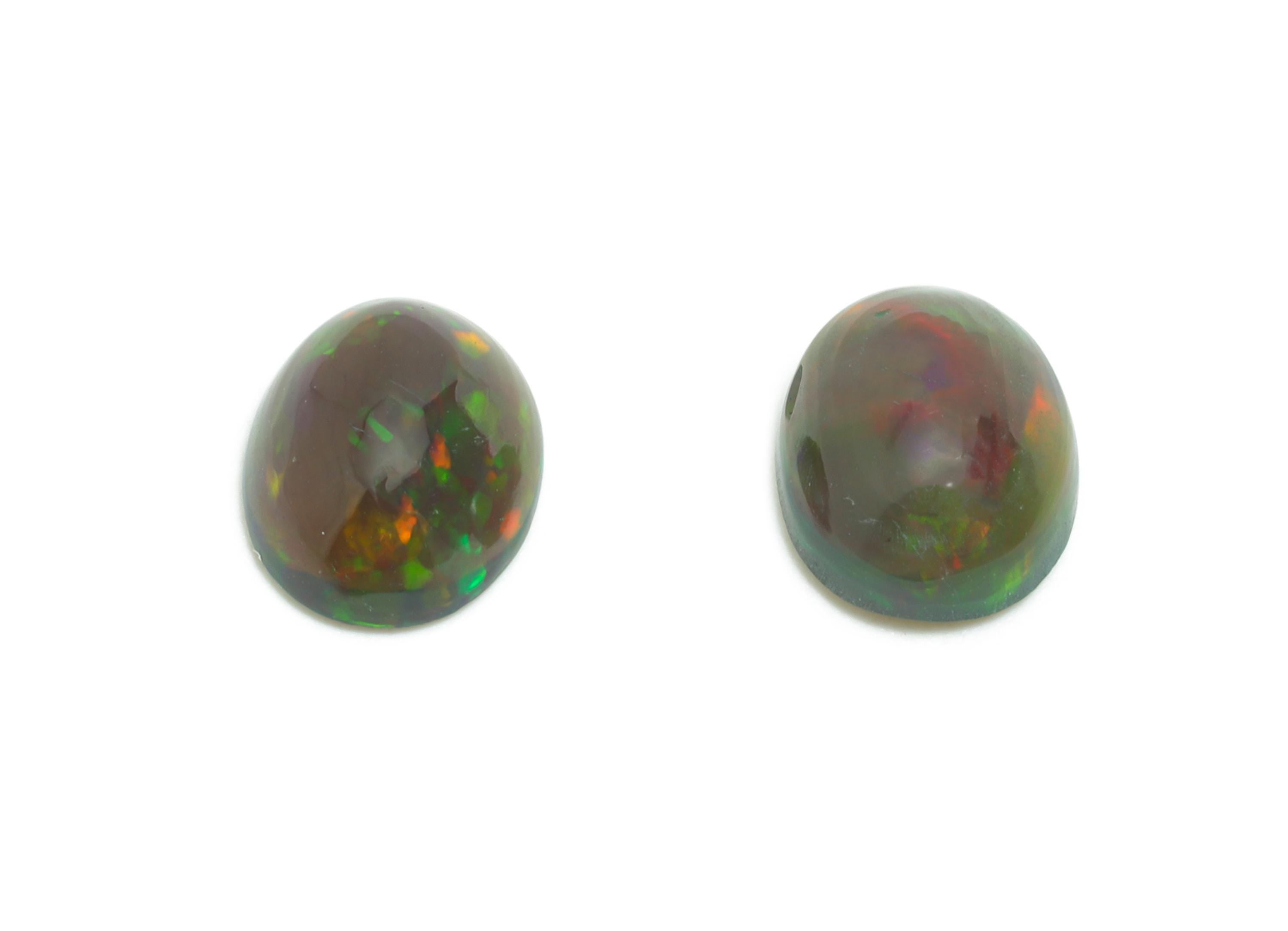7*9mm Cabochon Oval Ethiopian Opal - Opal Cabochon For Jewelry - Polished Ethiopian Opal For Setting - Ethiopian Opal Jewelry Making -NS2701 - DOMEDBAZAAR