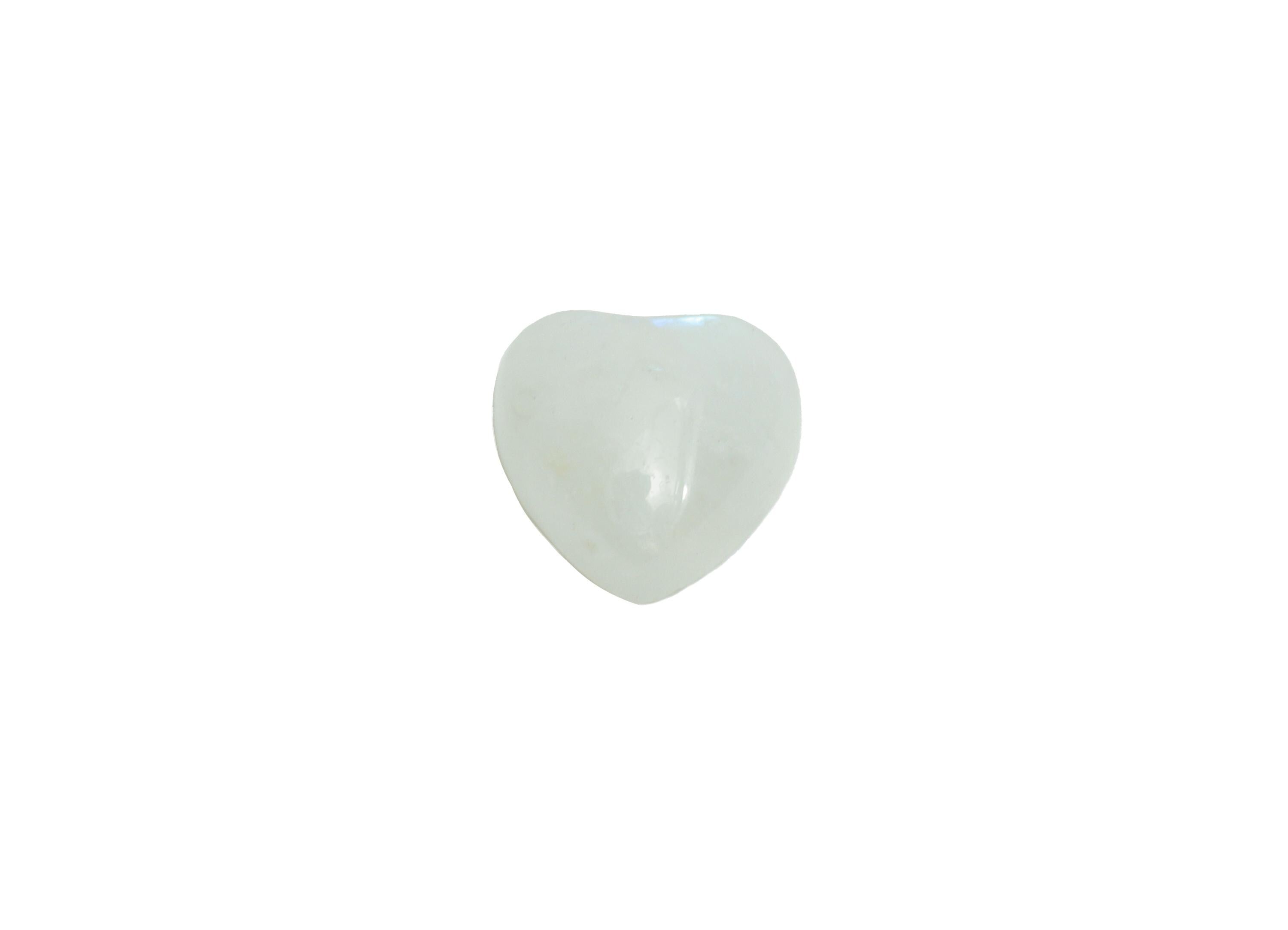6mm Cabochon Heart Moonstone - Moonstone Cabochon For Jewelry - Polished Stone For Setting - Moonstone For Ring DIY Jewelry - NS2712 - DOMEDBAZAAR