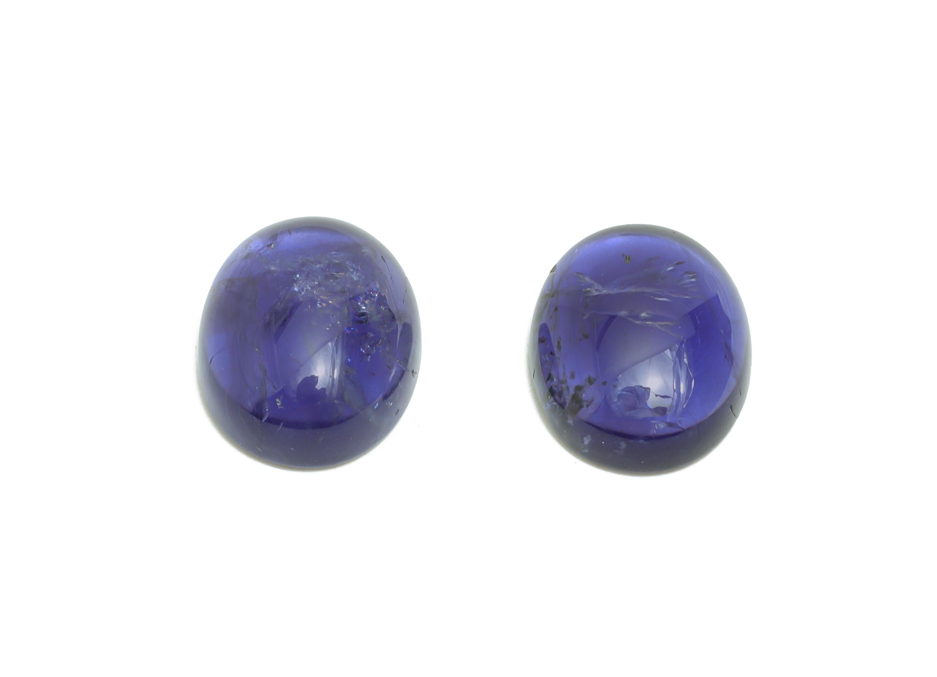 9*11mm Cabochon Oval Deep Blue Iolite - Cabochon For Jewelry - Polished  Iolite For Ring Setting - Stone Jewelry Making - NS2713 - DOMEDBAZAAR