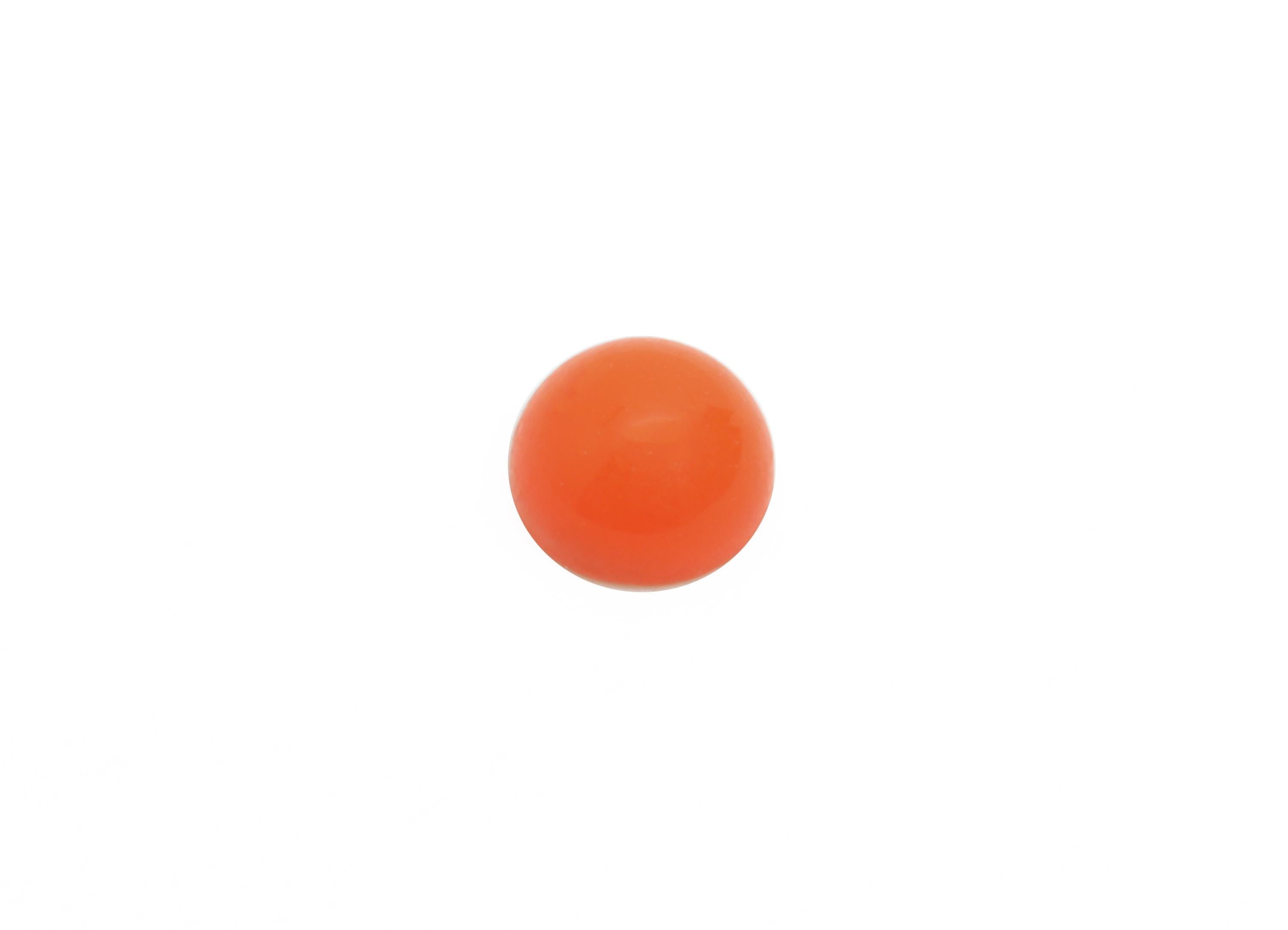 4mm Red Natural Stone Cabochon - Round Bezel Setting Stone for Pendant Jewelry - Polished Cabochon for Ring - Healing Gemstone - NS2946 - DOMEDBAZAAR