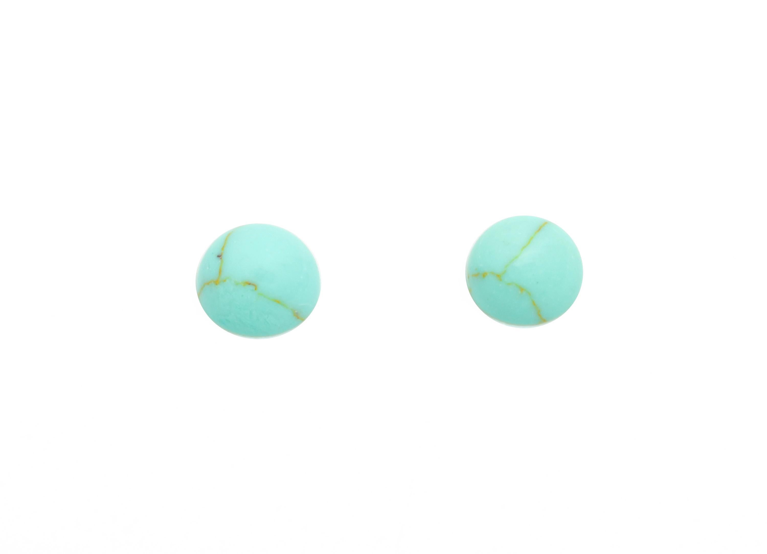 4mm Turquoise Cabochon - Round Bezel Setting Stone for Pendant Jewelry - Polished Turquoise Cabochon for Ring - Healing Gemstone - NS2945 - DOMEDBAZAAR